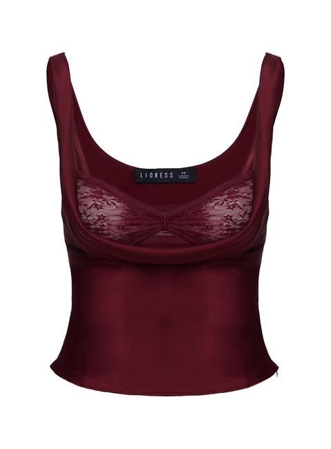 Delilah Top Burgundy Product Image