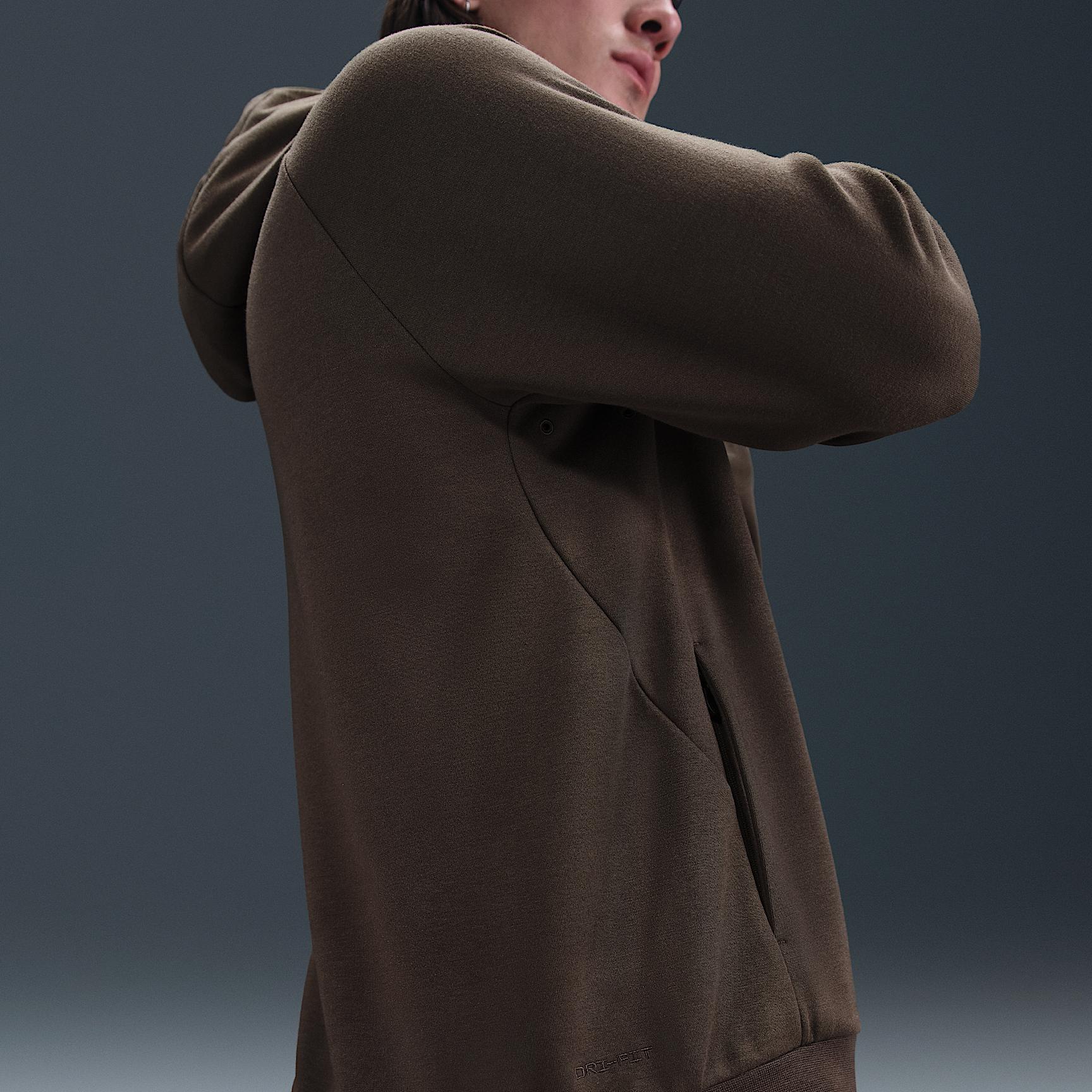 Nike Mens Primary Fleece Dri-FIT UV Pullover Performance Hoodie | FZ0969-237 Product Image