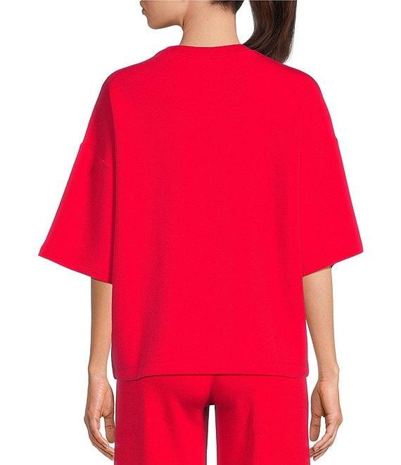 Spanx AirEssentials® Knit Short Sleeve Drop Shoulder Coordinating Relaxed Tee Product Image