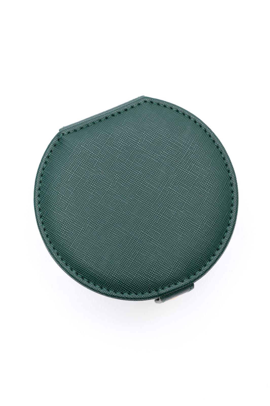 Circular Travel Jewelry Case in Green (Online Exclusive) Product Image