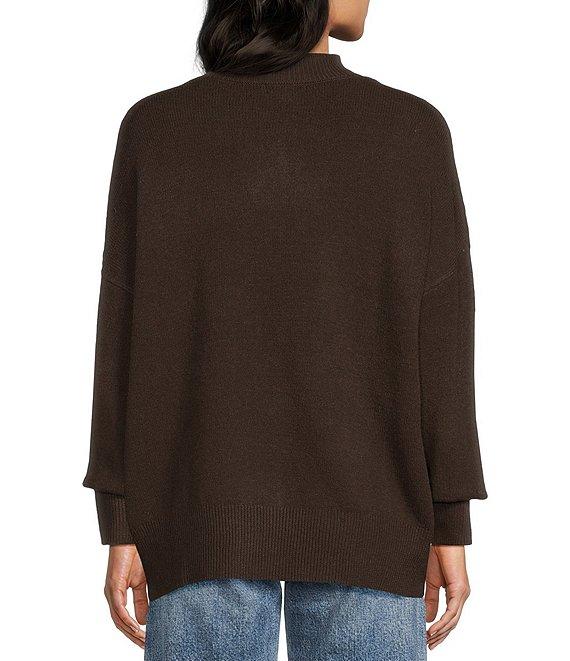 Blu Pepper Mock Neck Long Sleeve Sweater Product Image