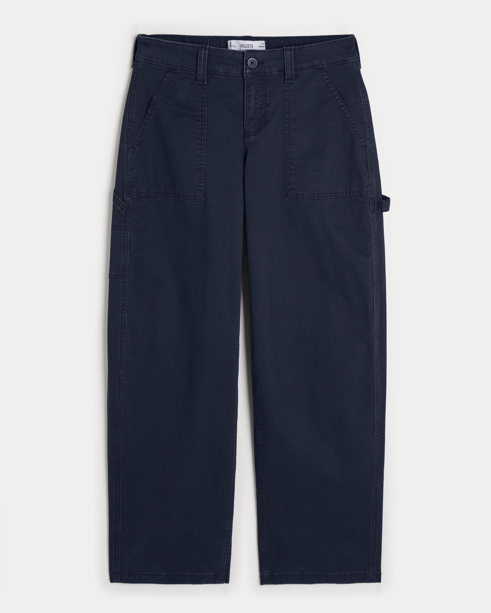 Low-Rise Tapered Baggy Carpenter Pants Product Image