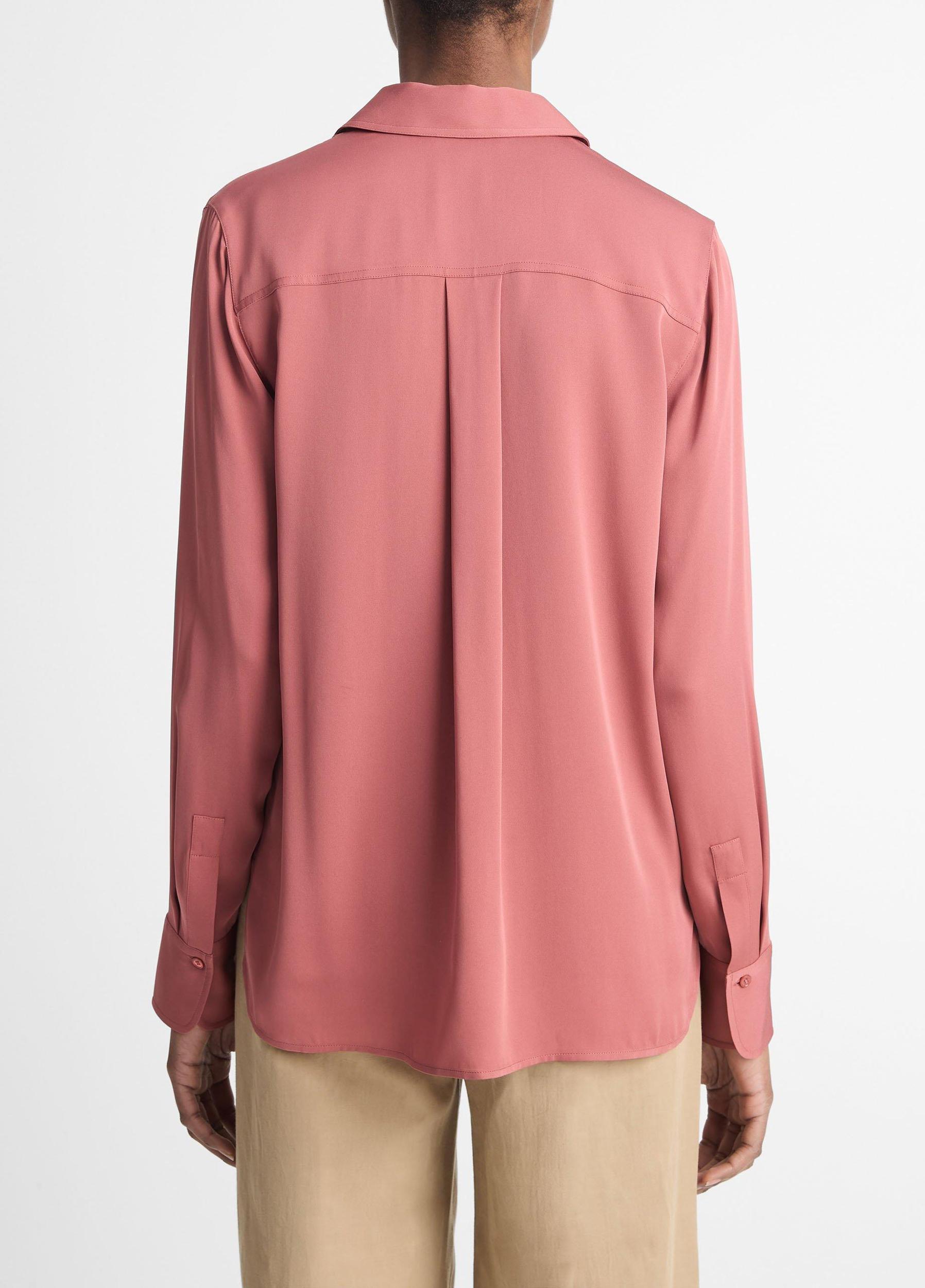 Silk Slim-Fit Blouse Product Image