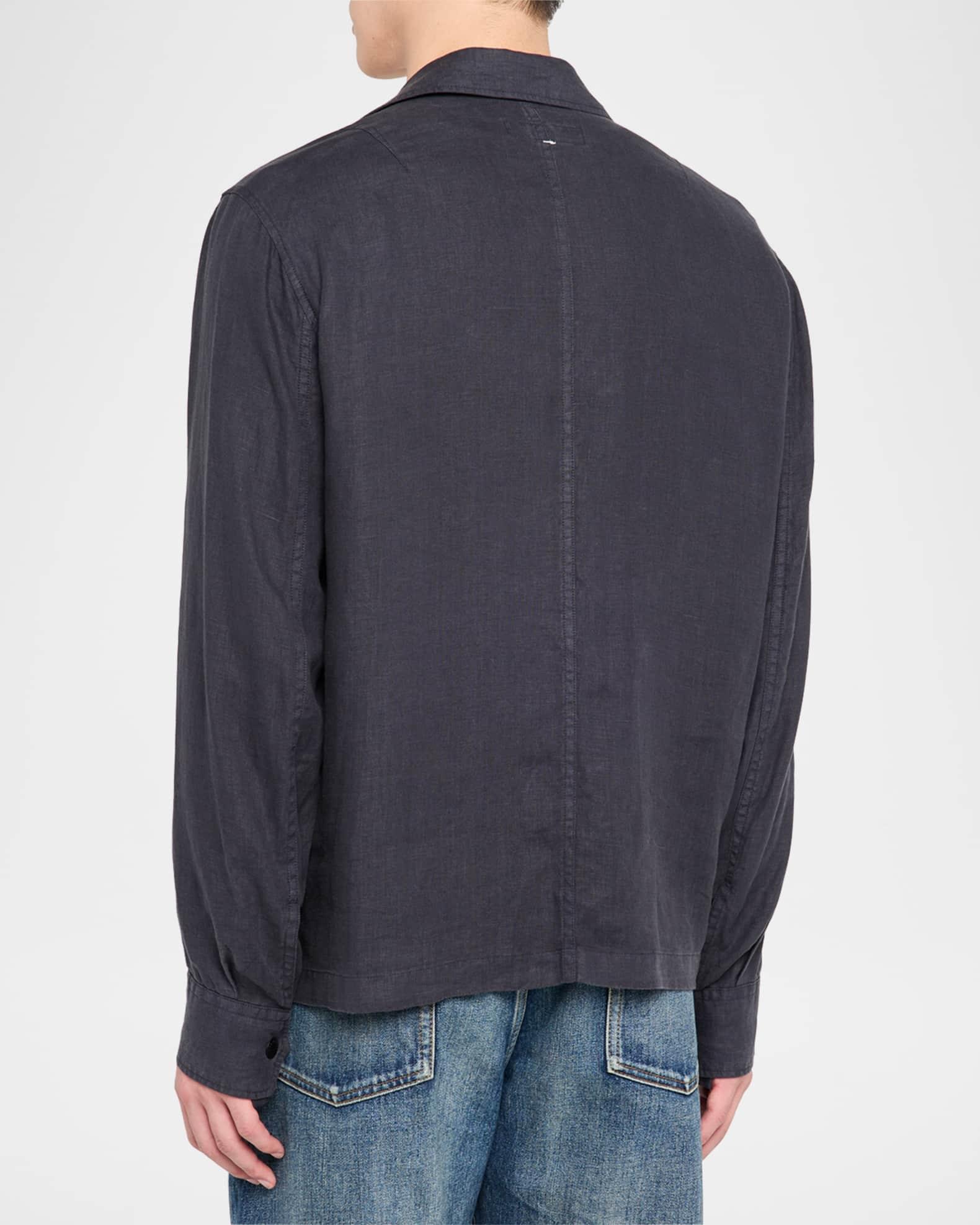 Mens Angus Linen Shirt Jacket Product Image