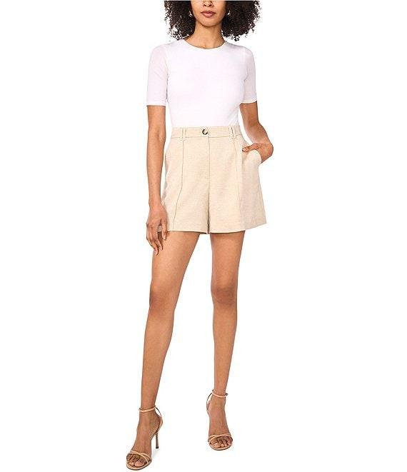 Vince Camuto Twill Pleated Shorts Product Image
