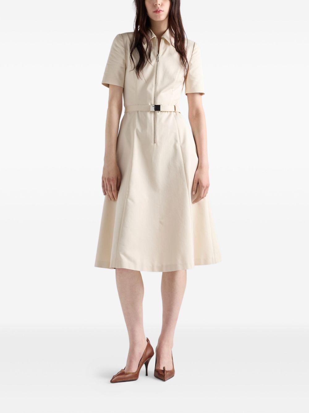 zip-front flared dress Product Image