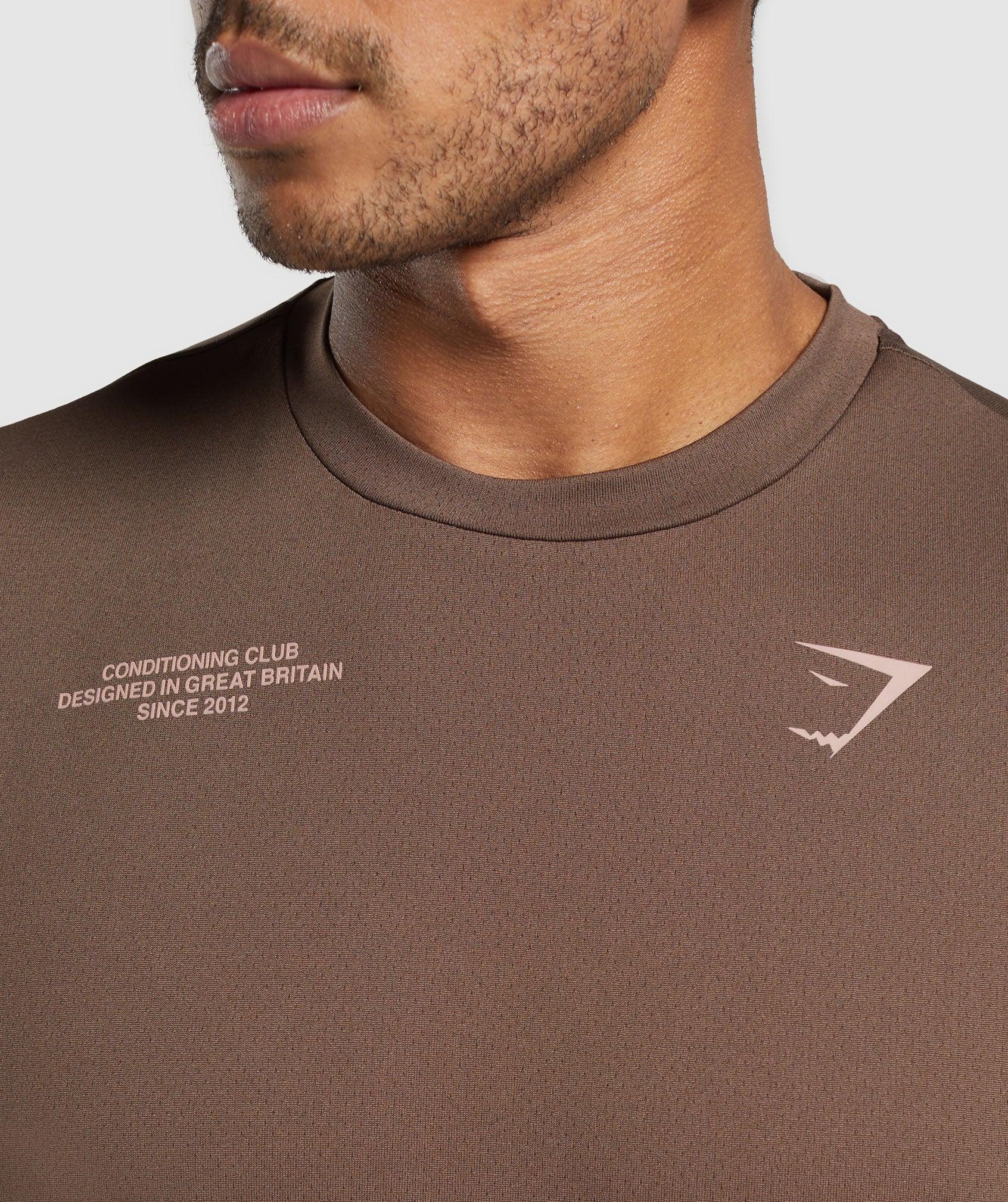 Gymshark Conditioning Club Oversized T-Shirt - Walnut Brown Male Product Image