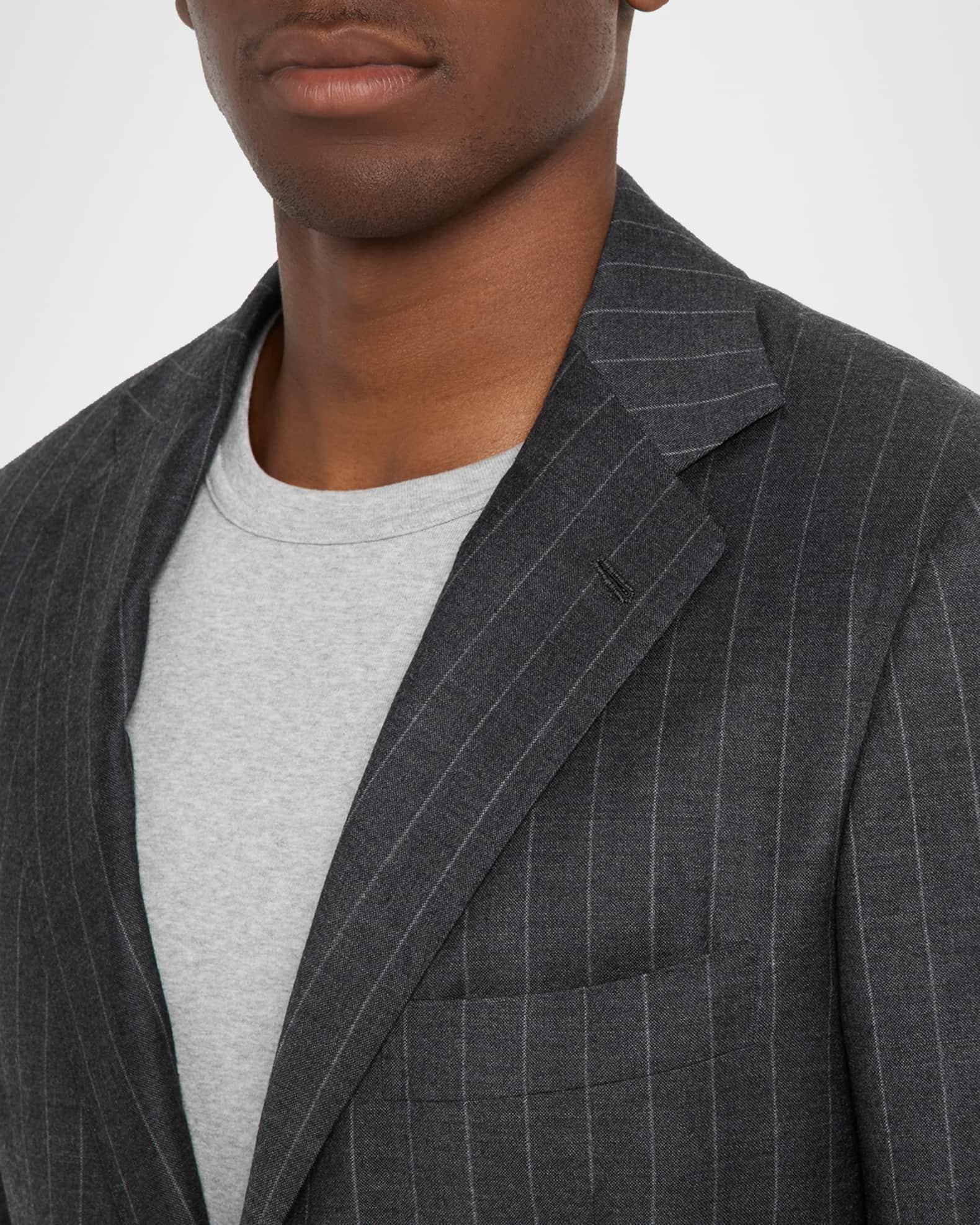 Men's Wool Pinstripe Two-Piece Suit Product Image