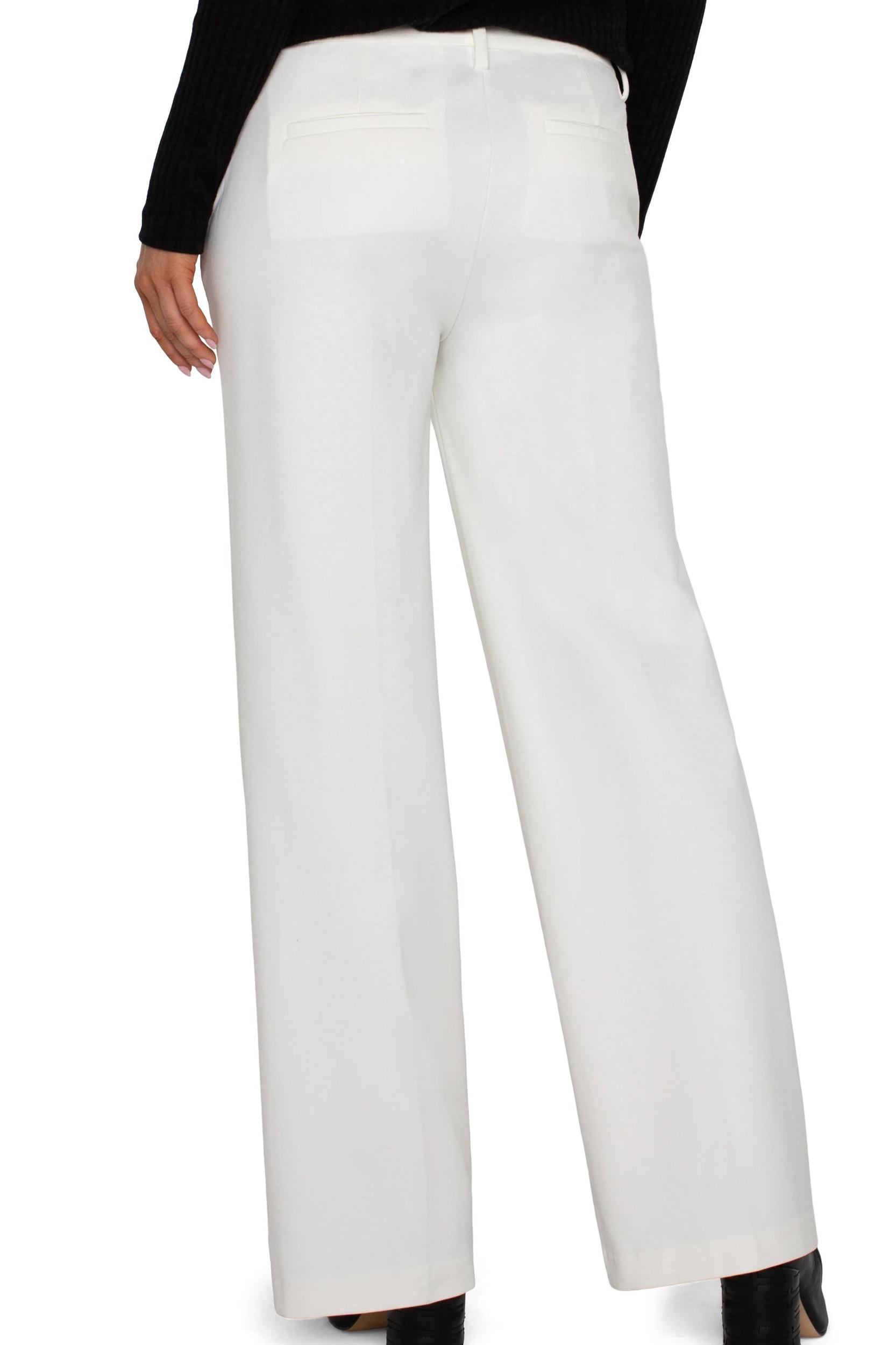 Kelsey Wide Leg Trouser- Vintage White Product Image