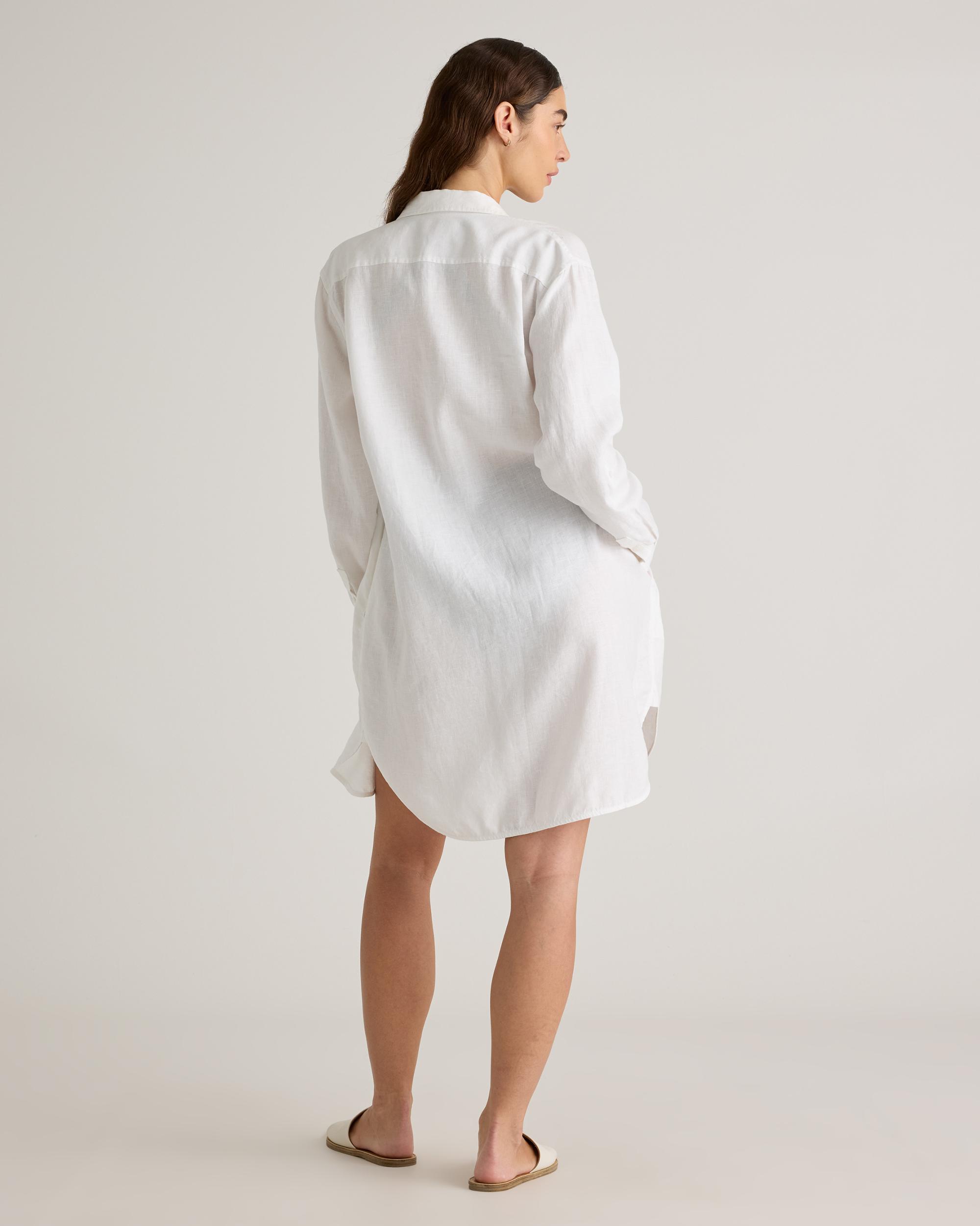 Quince | Women's 100% European Linen Shirt Dress Size XS, Organic Linen Product Image