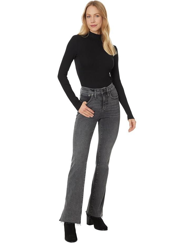 Kick Out Crop Jeans in Washed Black: Raw Hem Edition Product Image