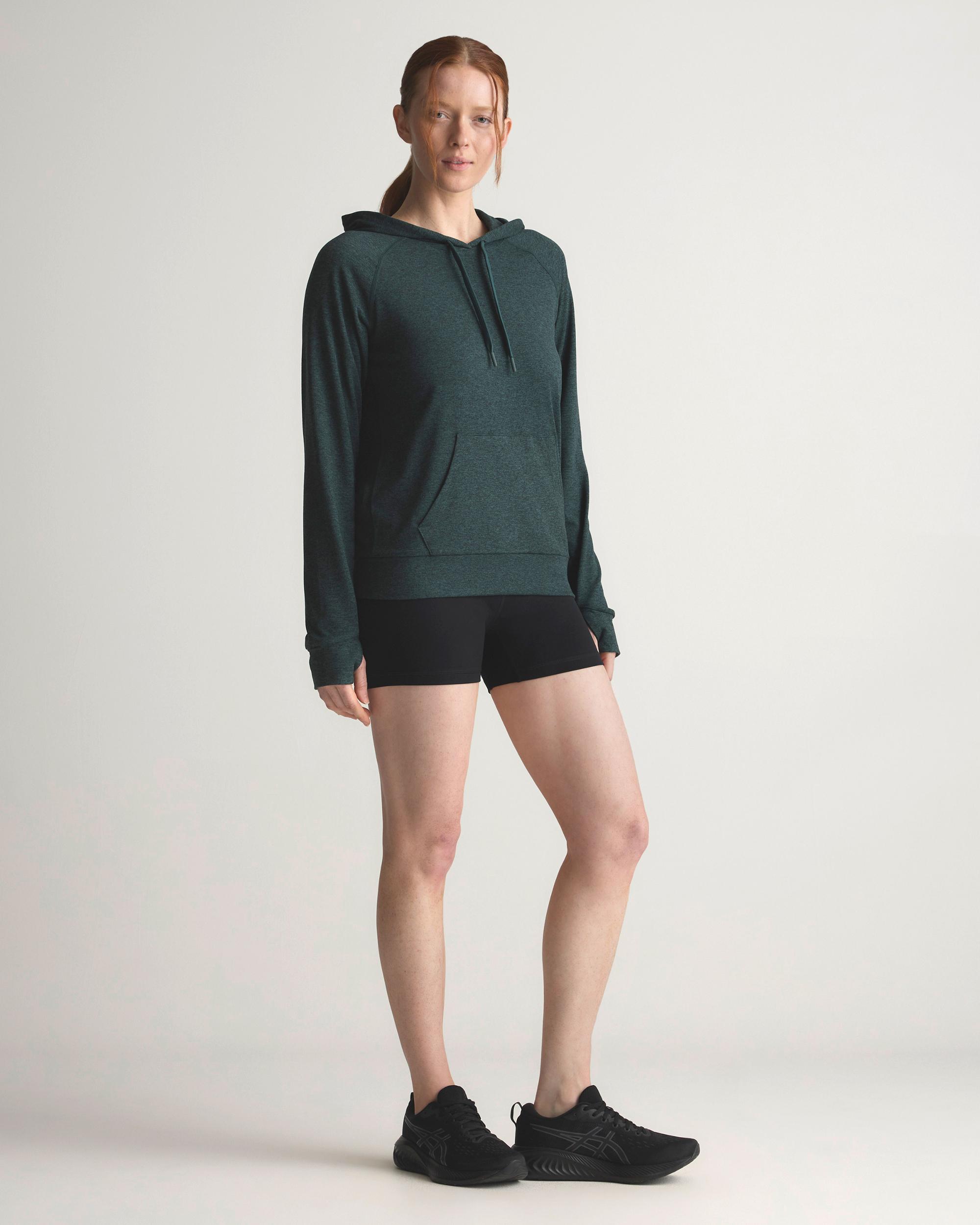Quince | Women's Super Soft Performance Pullover Hoodie Flowknit Activewear, Size XS, Recycled Polyester Product Image