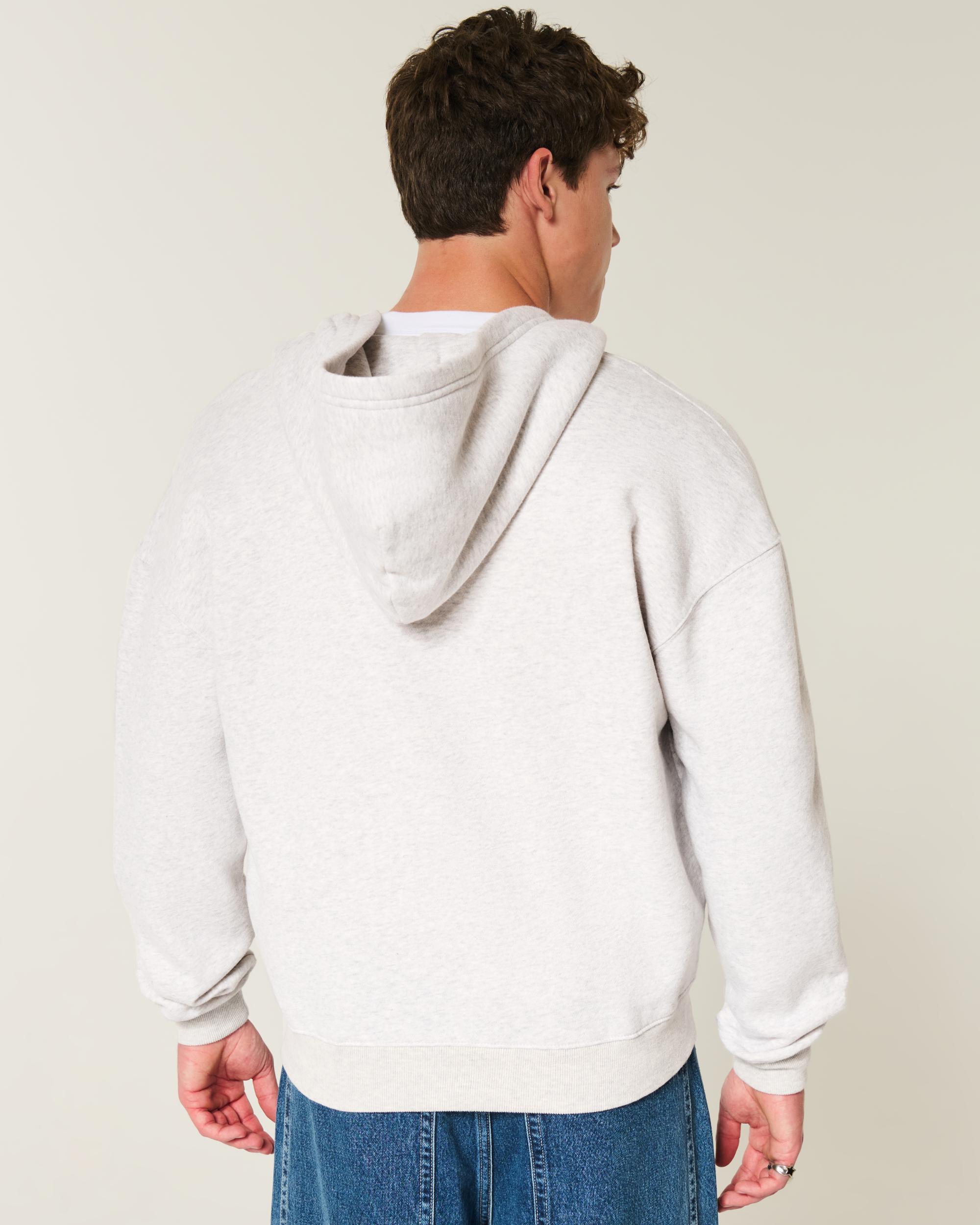 Boxy Providence Rhode Island Graphic Zip-Up Hoodie Product Image