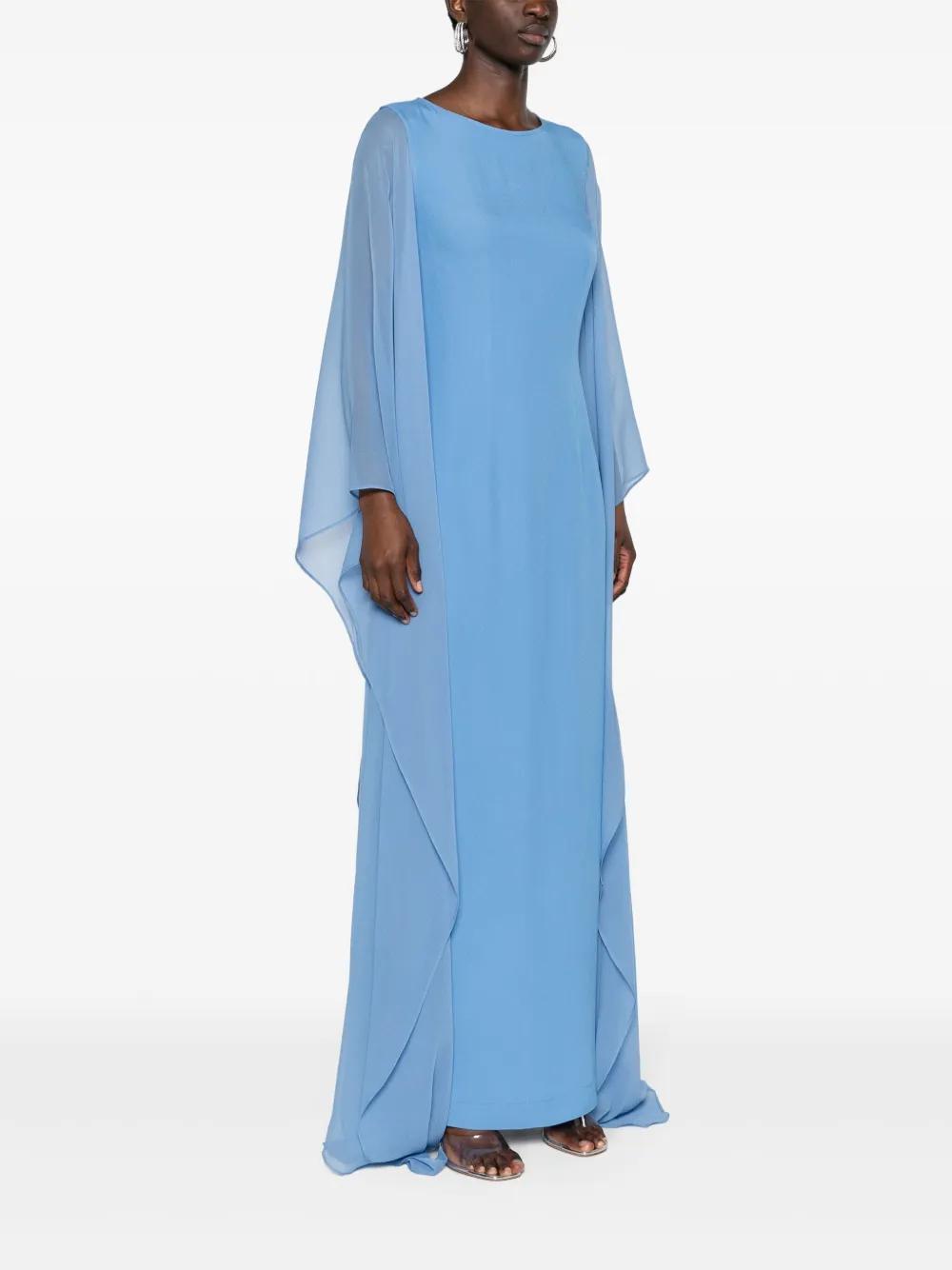 Adriatica sheer-sleeve gown  Product Image