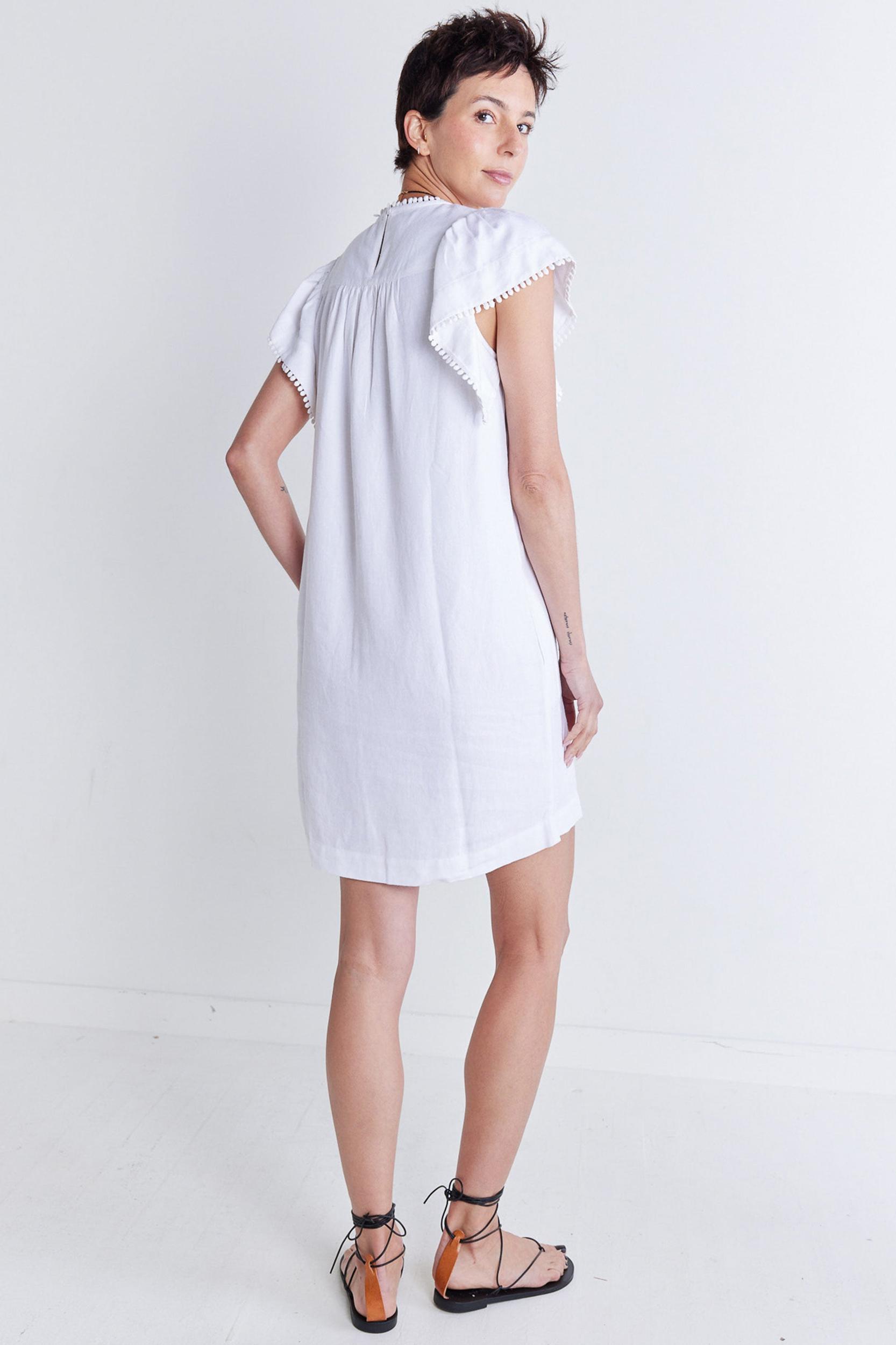 Embroidered Crete Short Dress Product Image