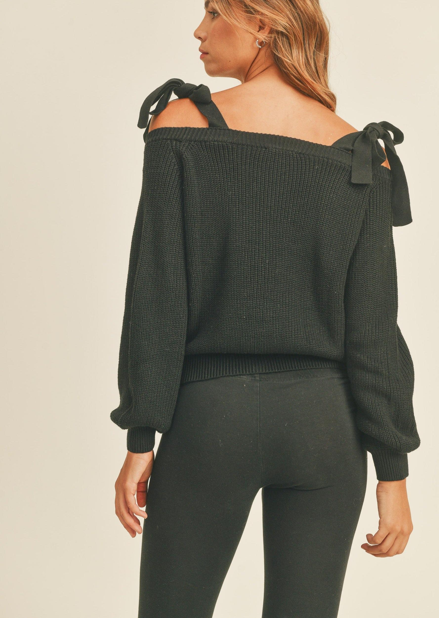 Off Shoulder Strap Sweater Product Image