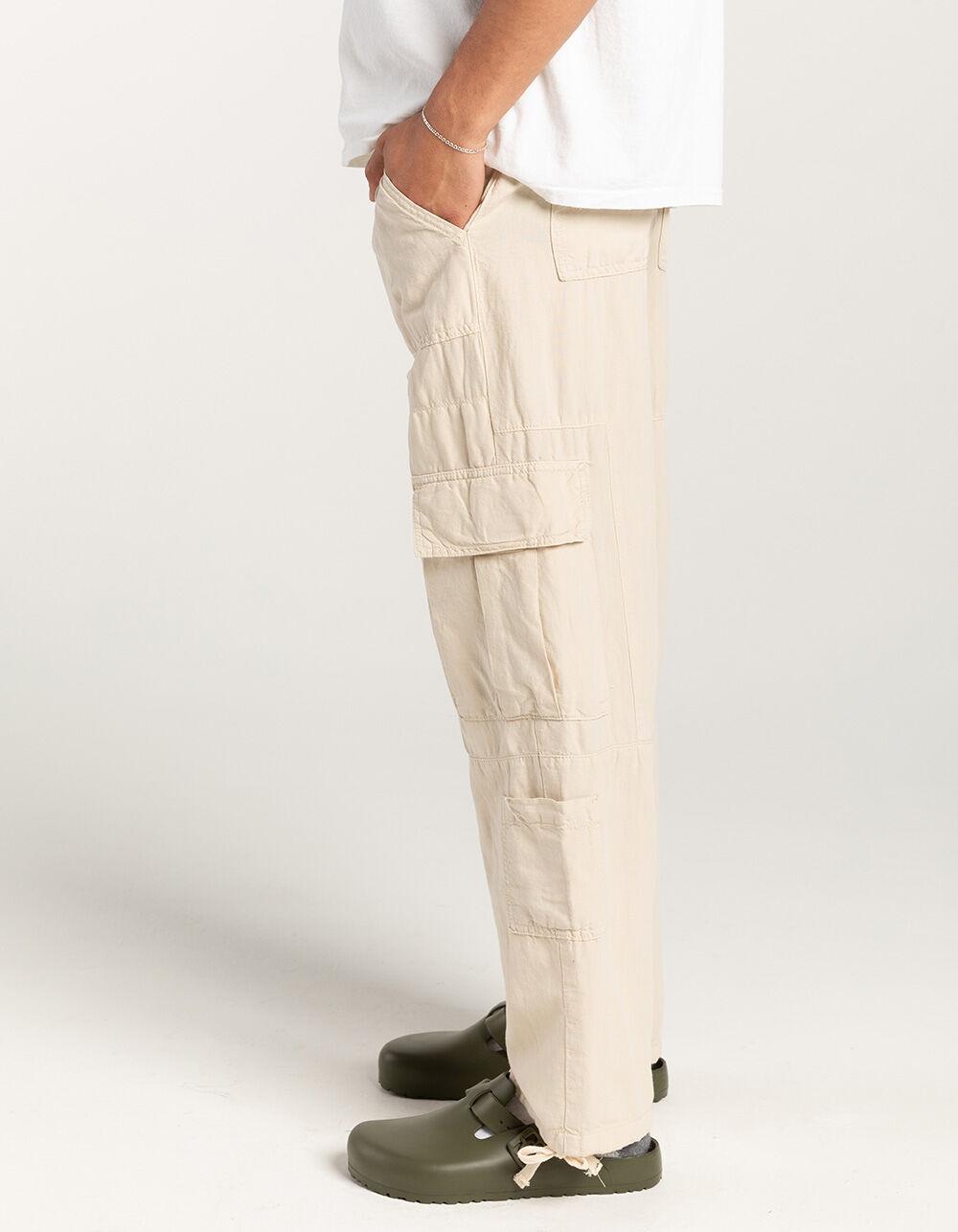 BDG Urban Outfitters Mens Utility Cargo Pants - ECRU Product Image