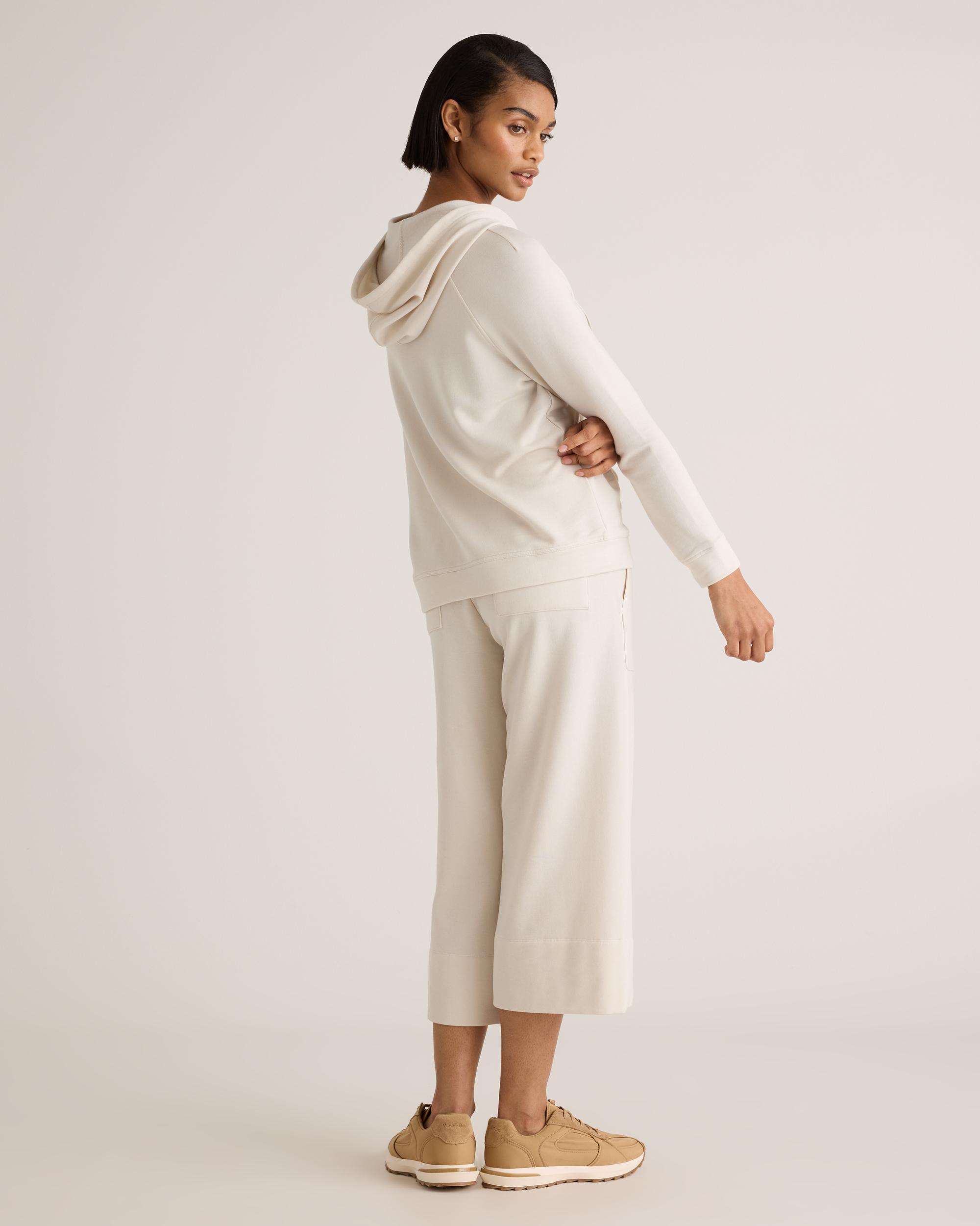 Quince | Women's SuperSoft Fleece Zip Up Hoodie Lenzing Modal Product Image