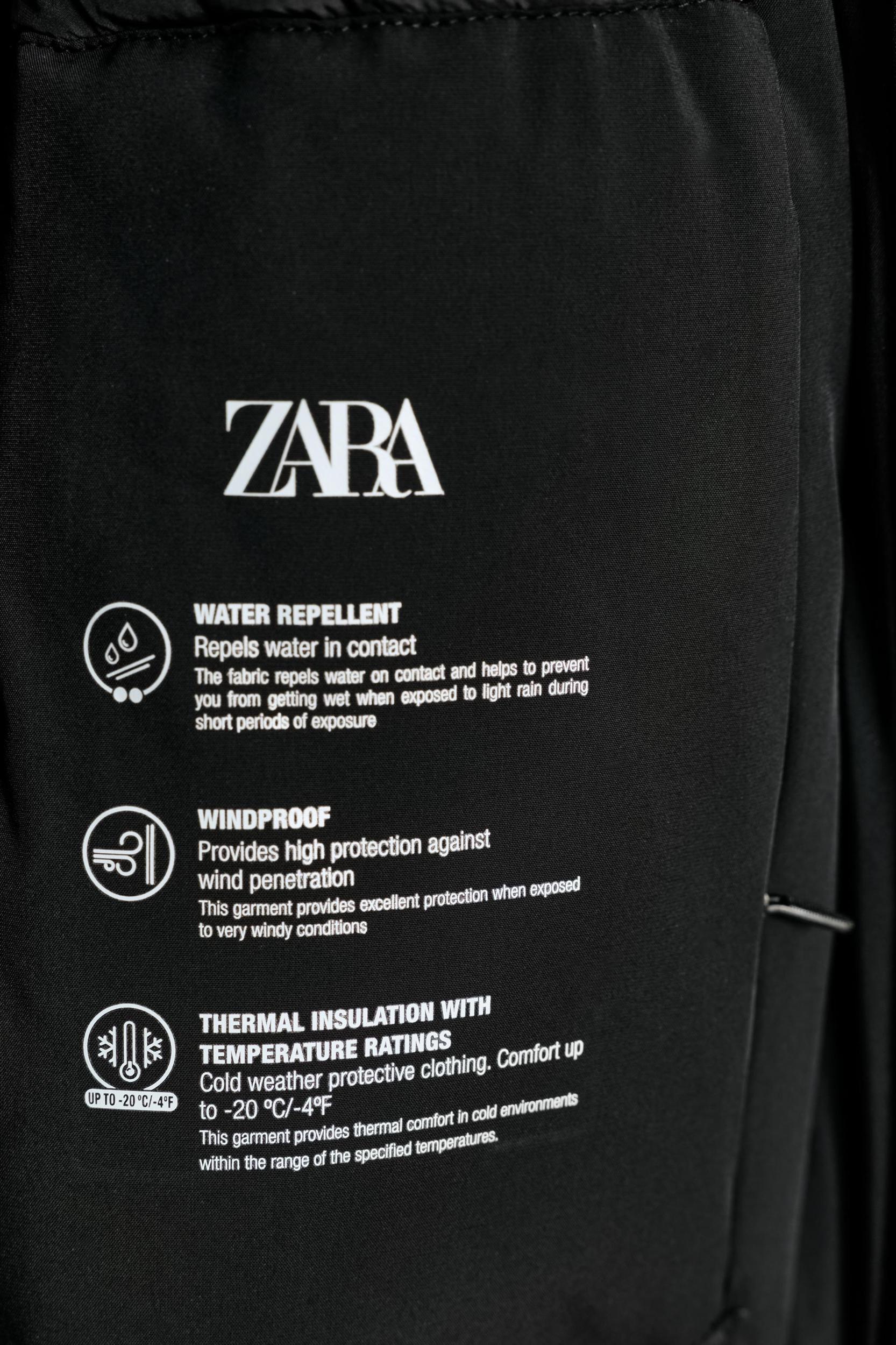 WATER REPELLENT WINDPROOF PUFFER JACKET WITH HOODIE Product Image