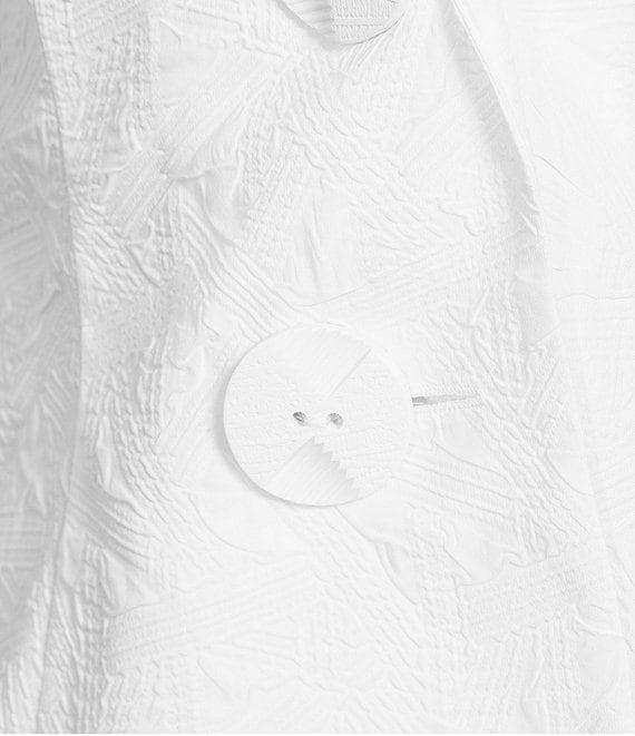 IC Collection Organza Ruffle V-Neck Long Sleeve Jacket Product Image