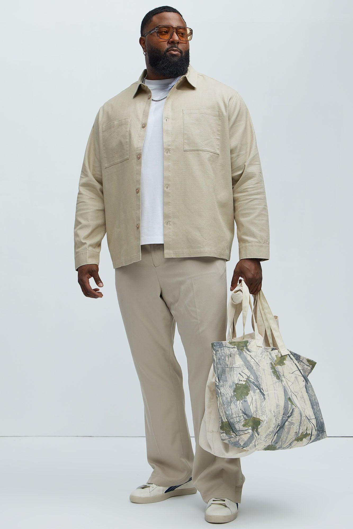 Eastman Pocket Button Up Shirt - Taupe Product Image