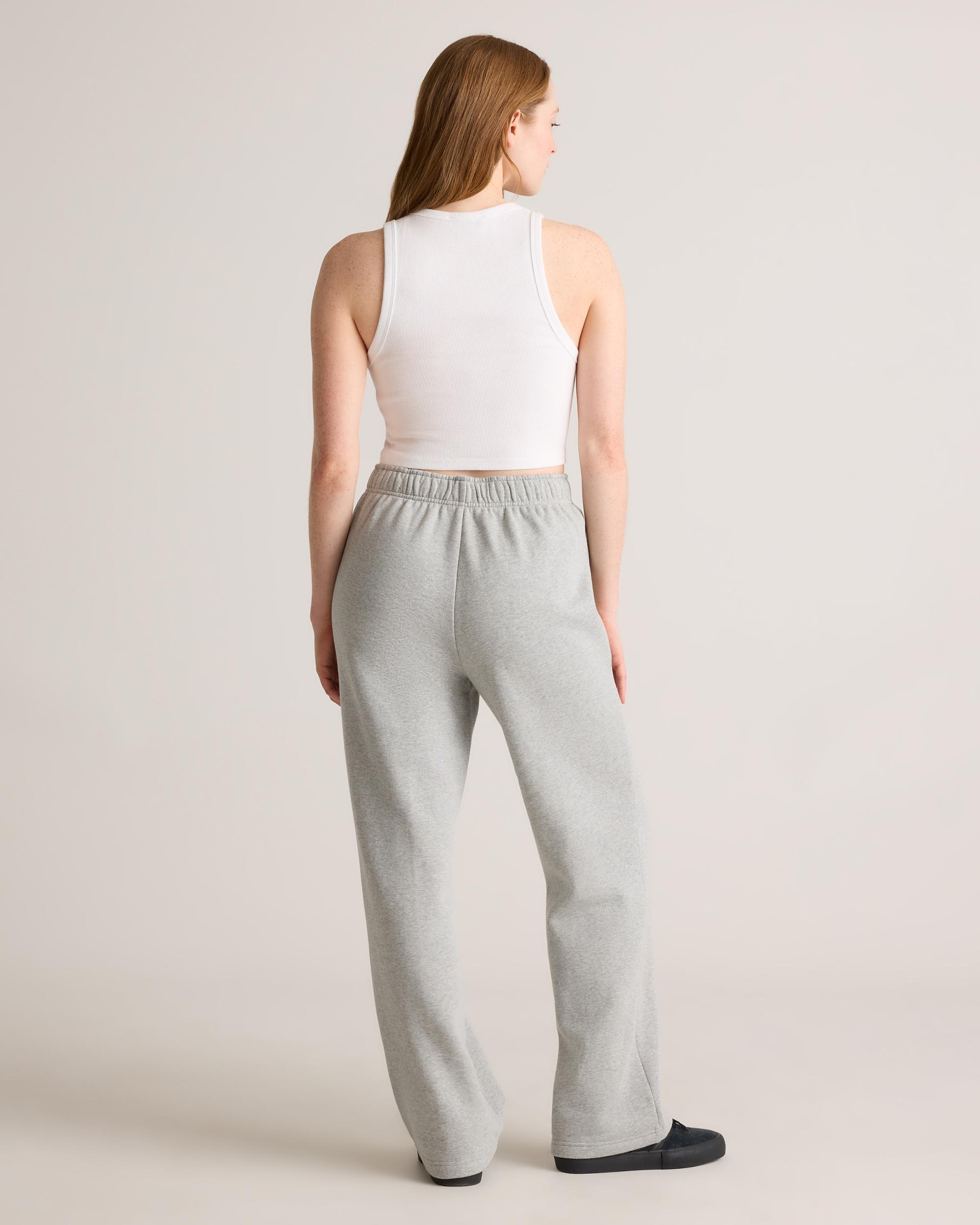 Quince | Women's Organic Heavyweight Fleece Straight Leg Sweatpants Organic Cotton Product Image