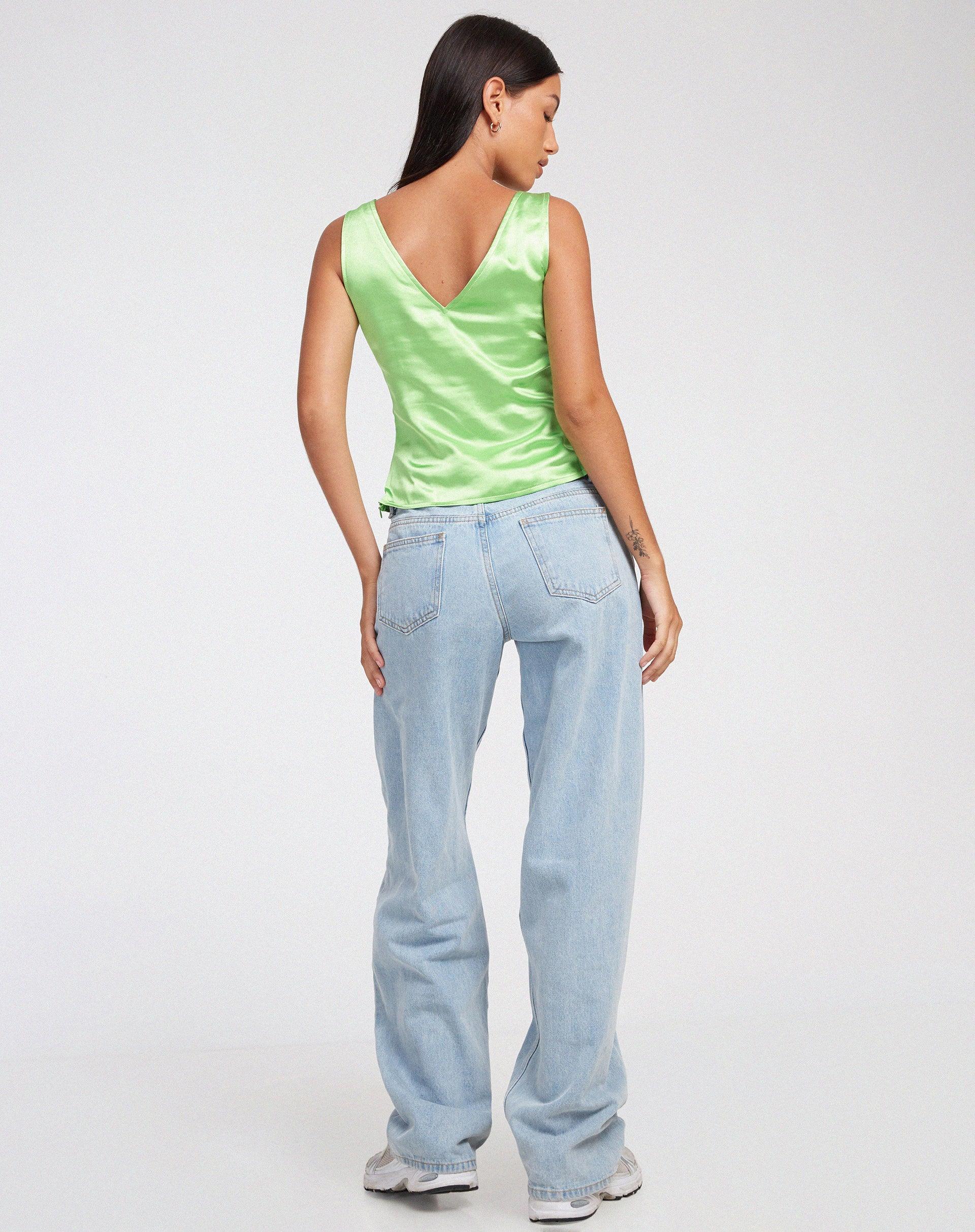 Gafnit Cami Top in Jasmine Green Product Image