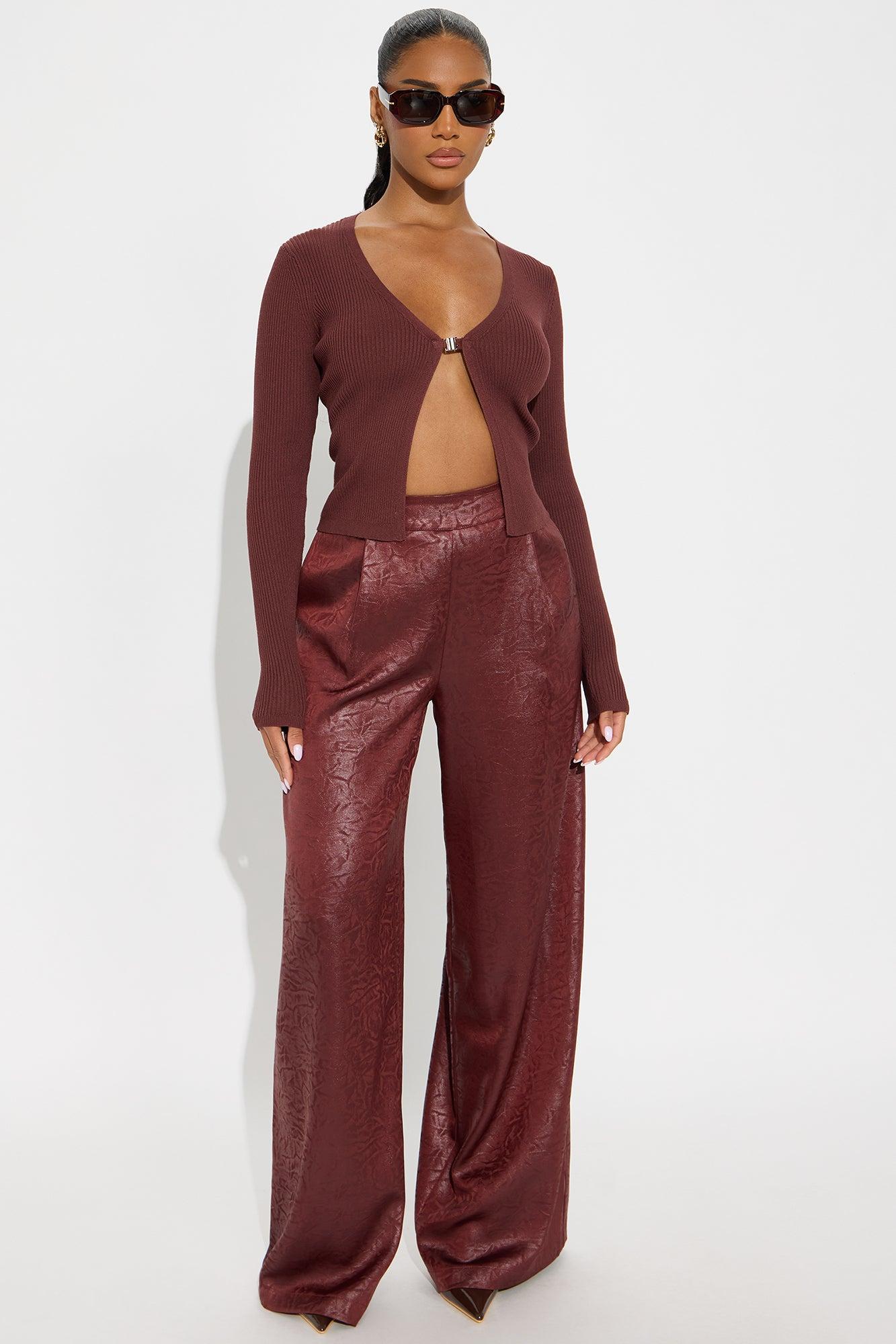 No Love Hardware Pullover Sweater - Chocolate Female Product Image