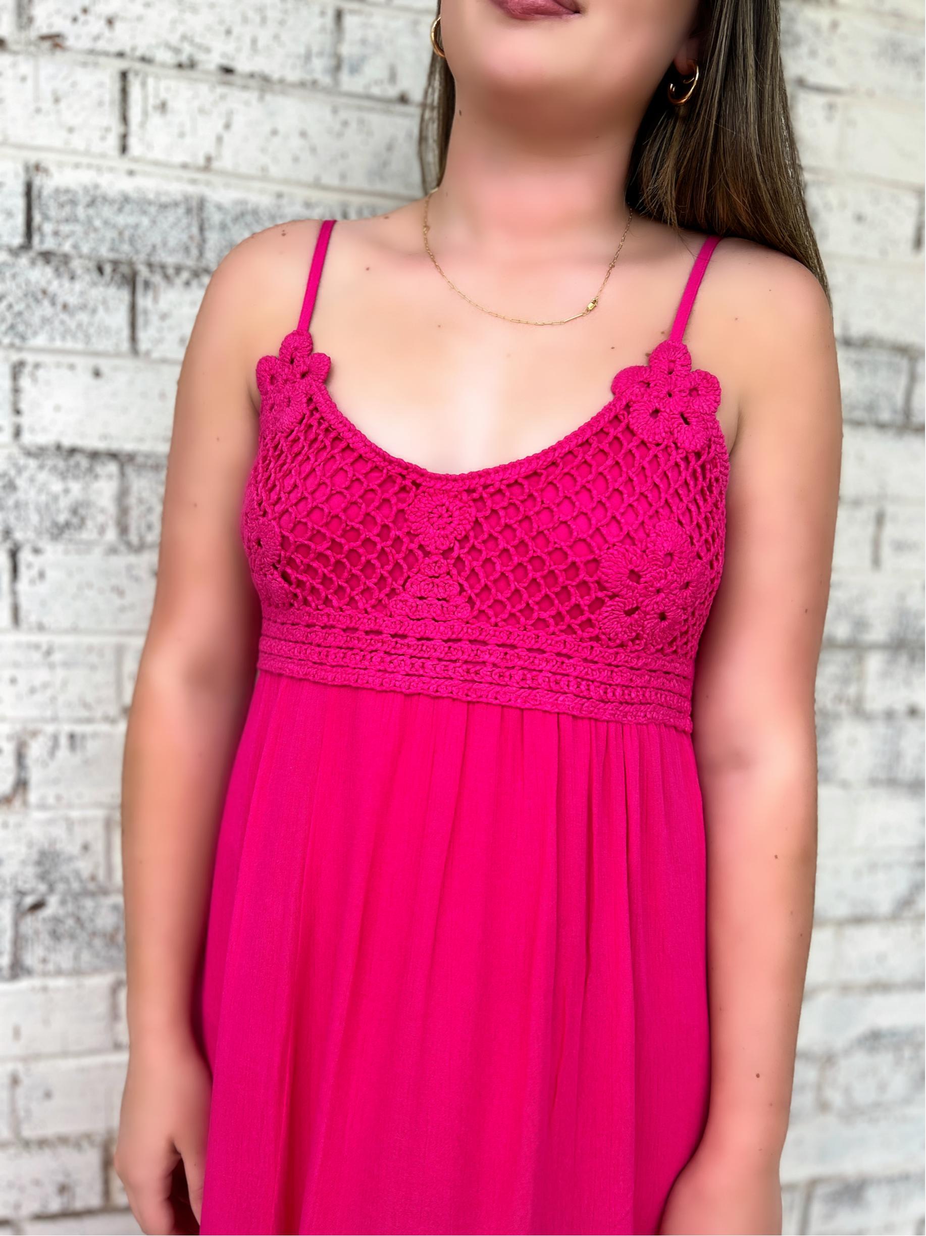 Don't Fuchsia Around With Me Maxi Dress* Product Image