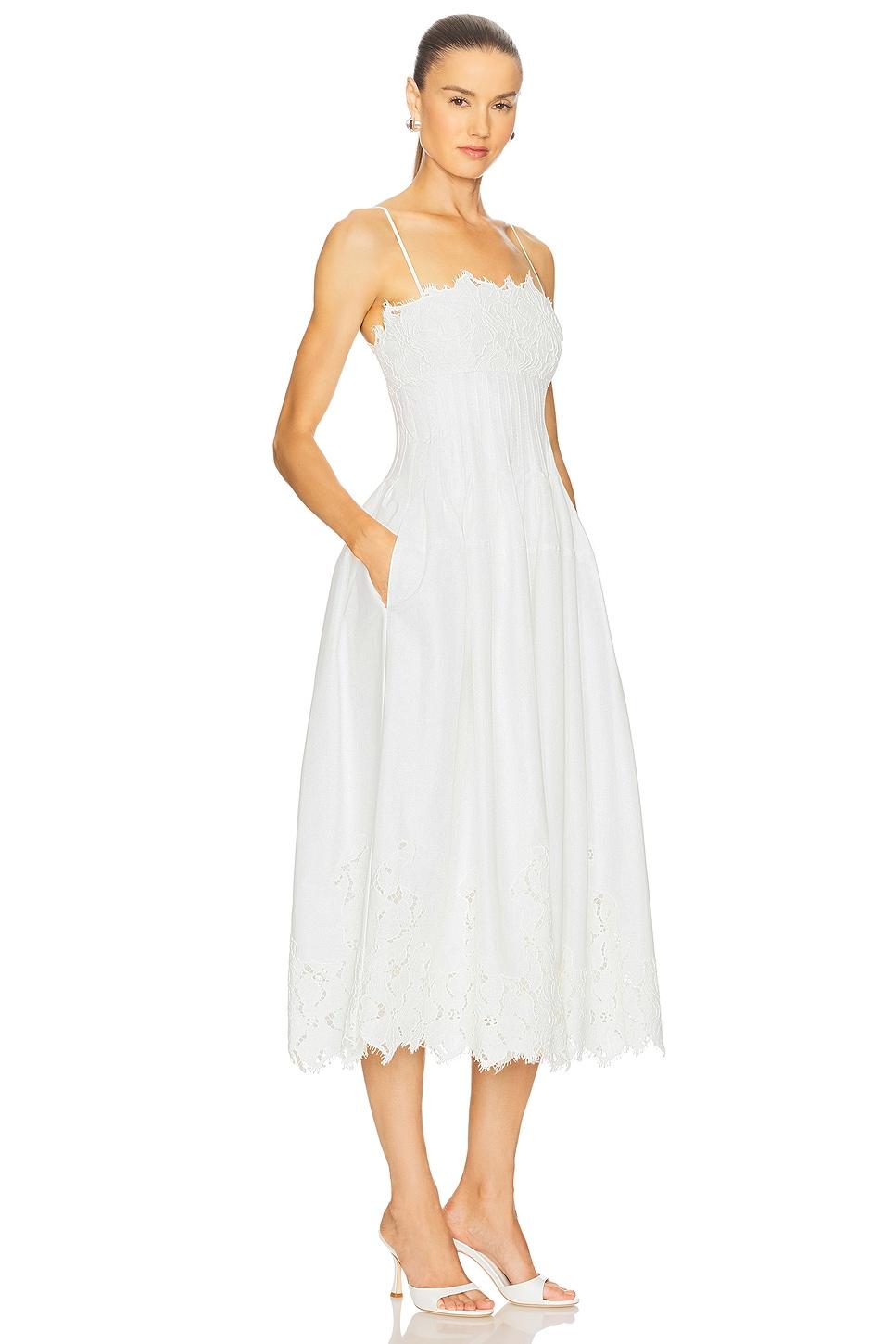 Lilianna Lace Midi Dress SIMKHAI Product Image