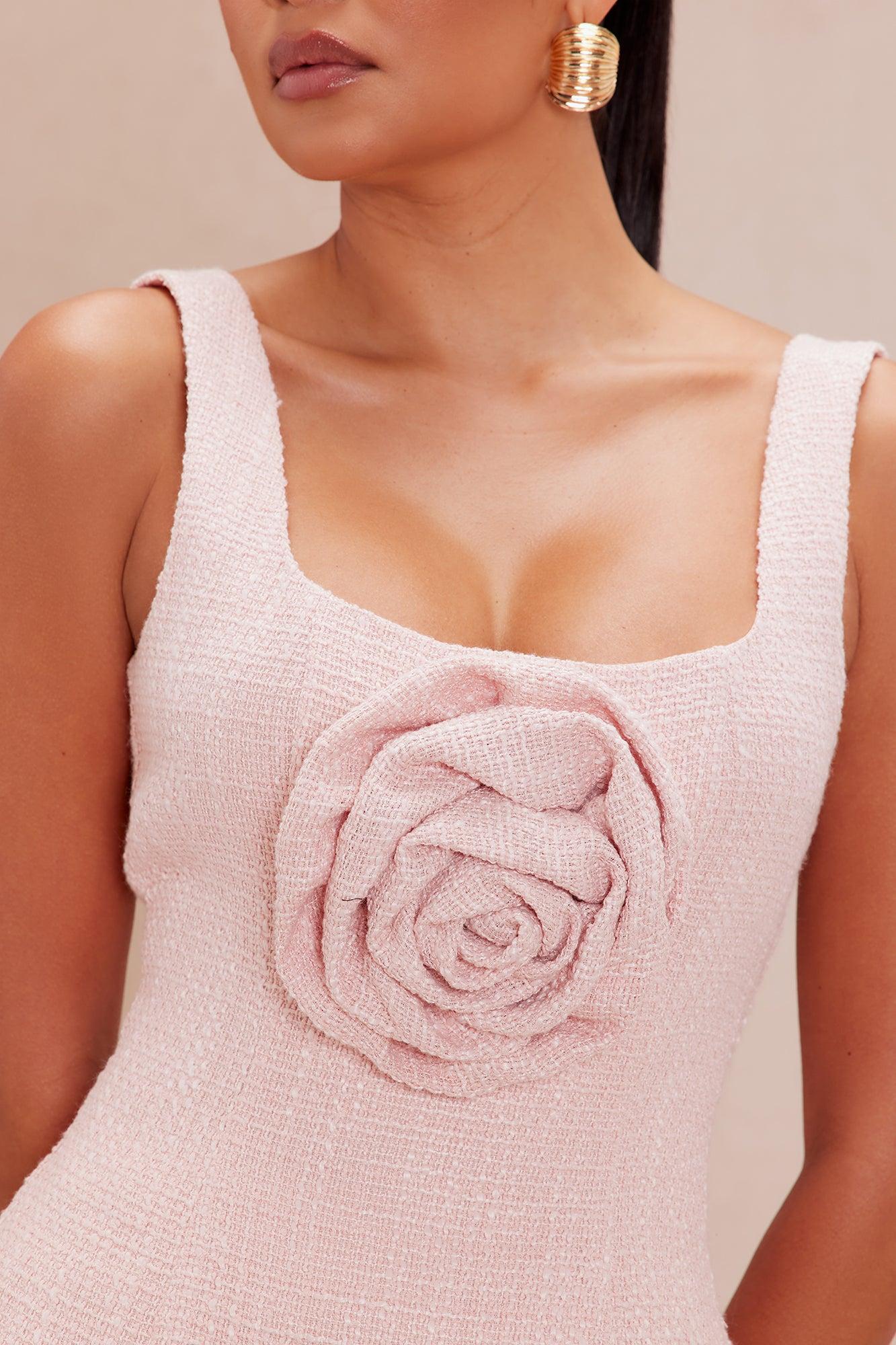 Eliana Tweed Mini Skirt Set - Pink Product Image