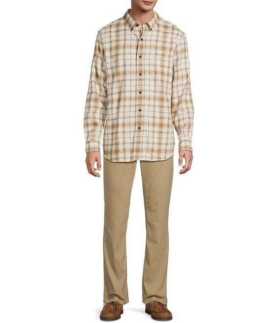 L.L.Bean Scotch Small Plaid Flannel Long Sleeve Woven Shirt Product Image