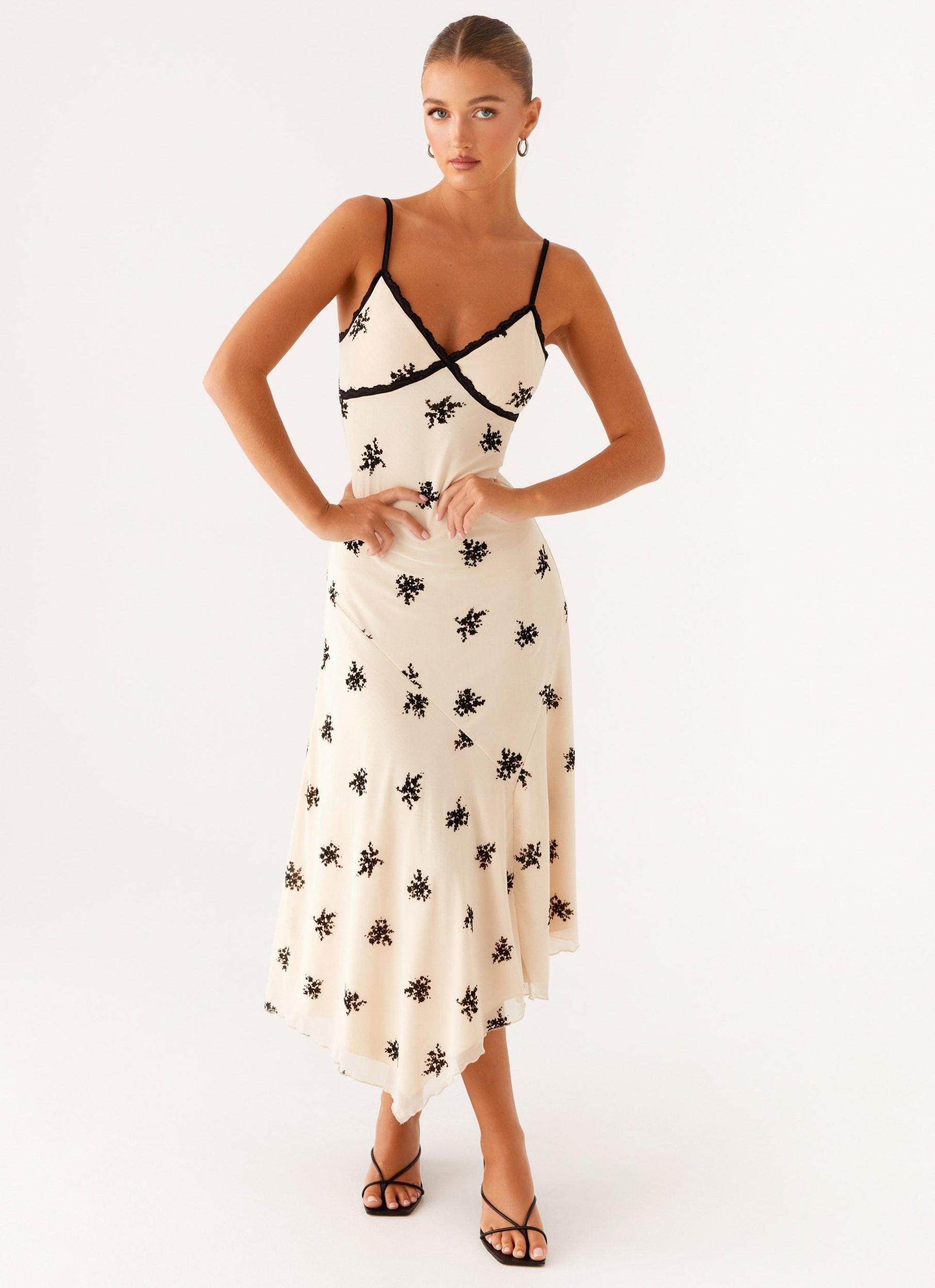 Amelia Midi Dress - Nude Product Image