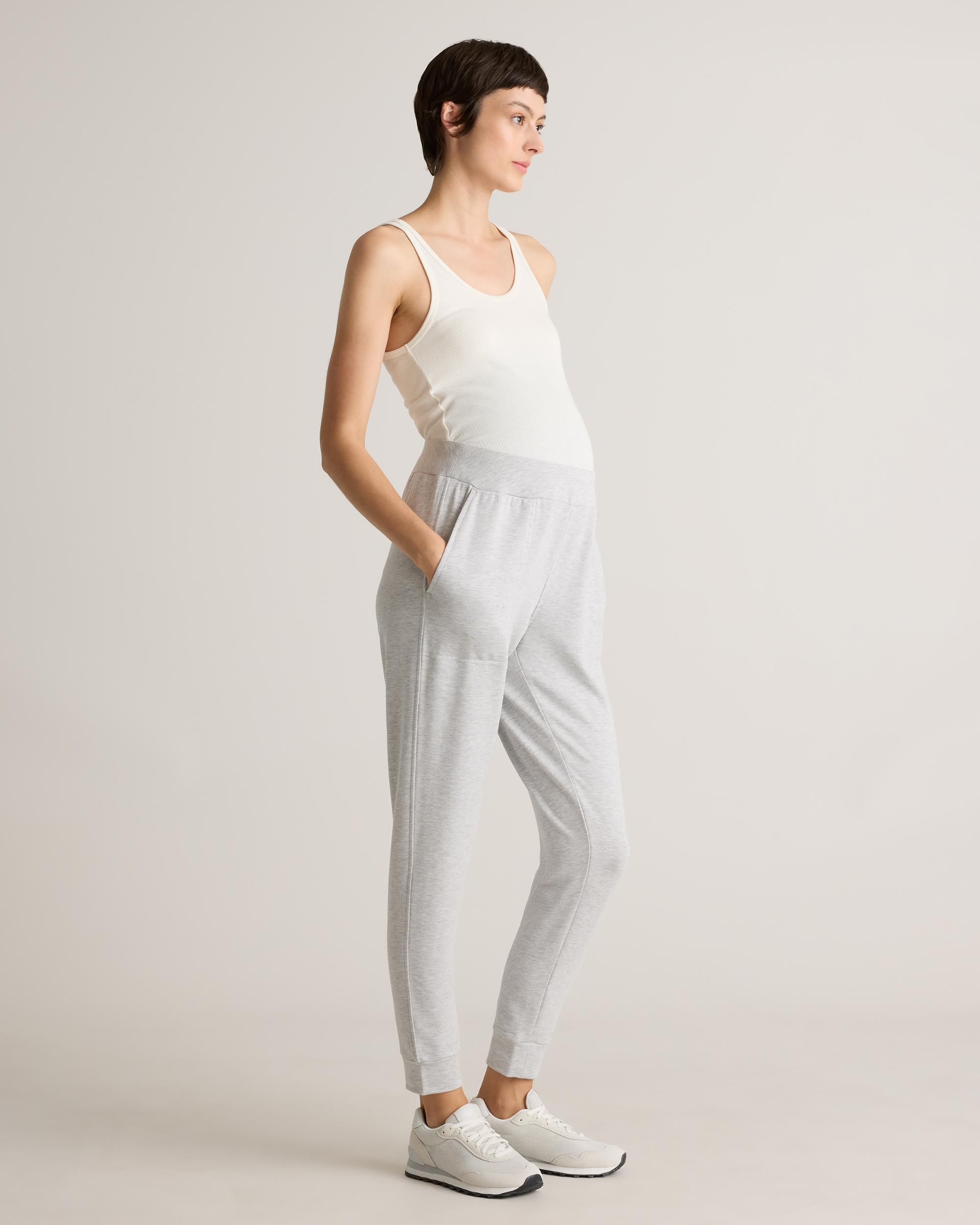 Quince | Women's SuperSoft Fleece Maternity Over Belly Joggers Lenzing Modal Product Image