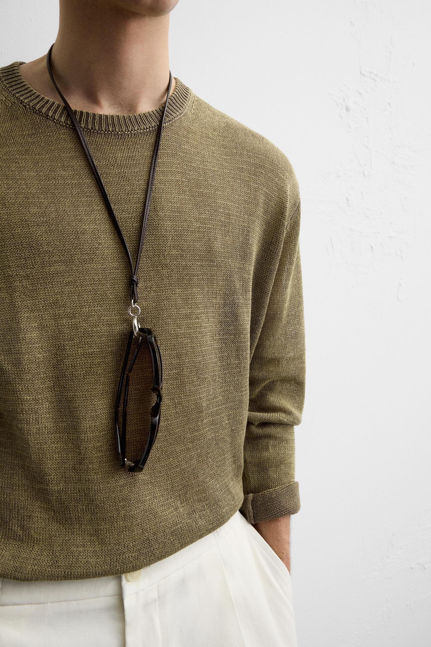 SEMI-SHEER RELAXED FIT SWEATER Product Image