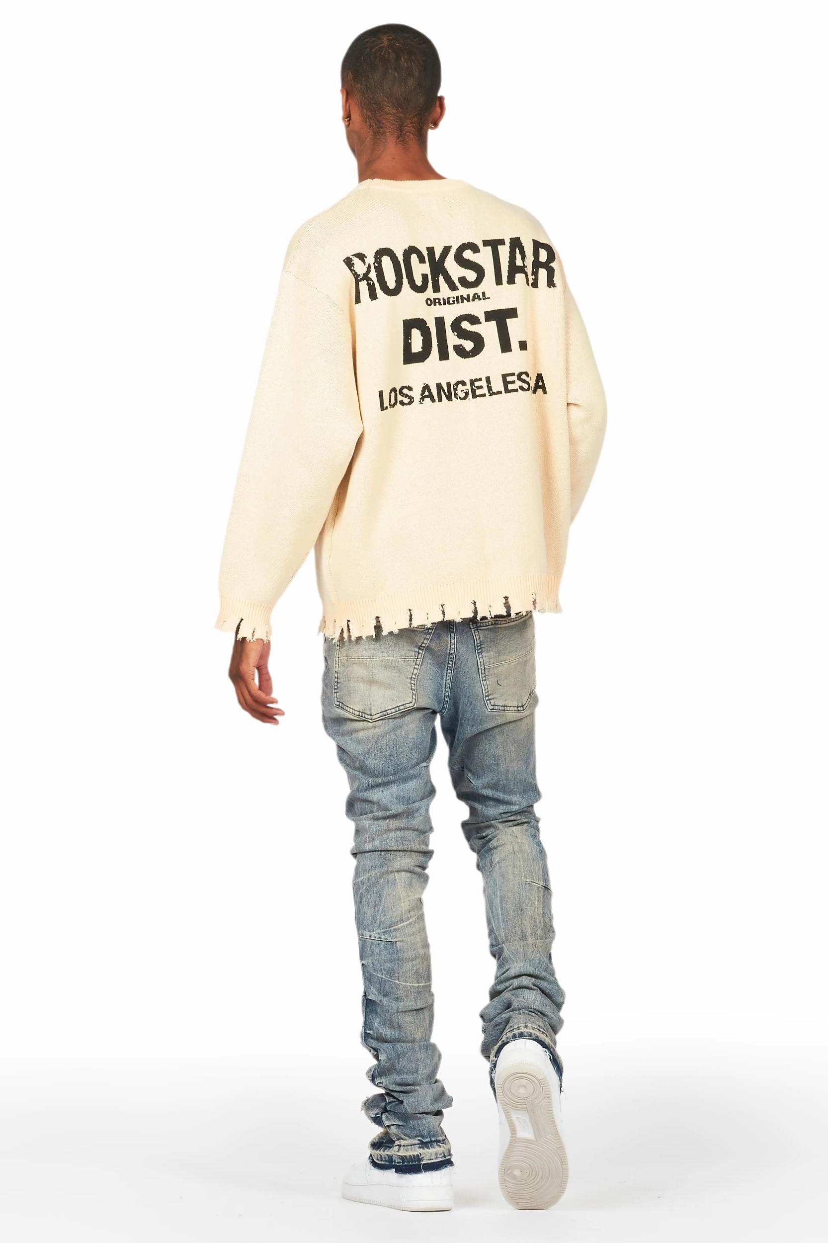 Mercol Blue Stacked Flare Jean Male Product Image