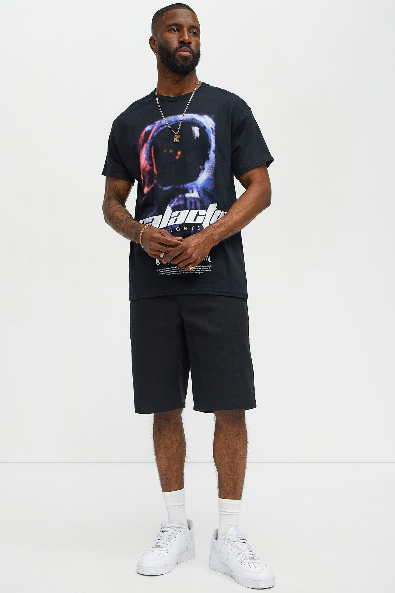 Galactic Travel Short Sleeve Tee - Black Male Product Image