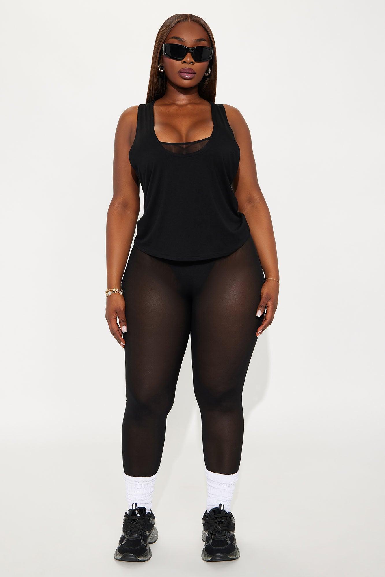Modal Loose Tank Top - Black Female Product Image