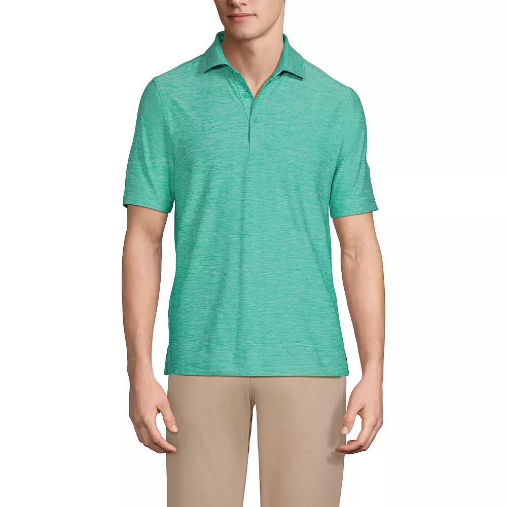 Men's Lands' End Short Sleeve Soft Performance Hybrid Polo Shirt,  Product Image