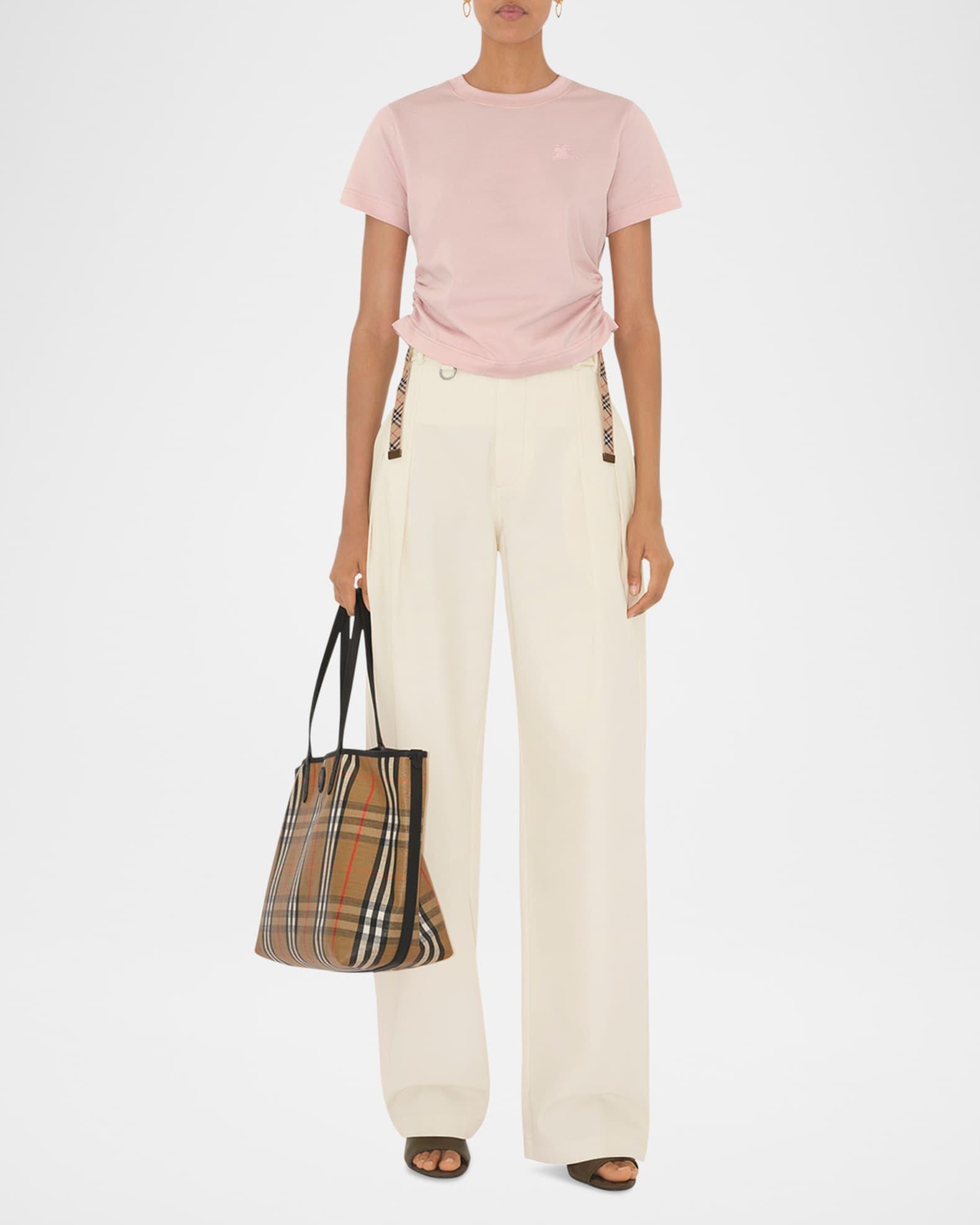 Drawstring Ruched Crop T-Shirt Product Image