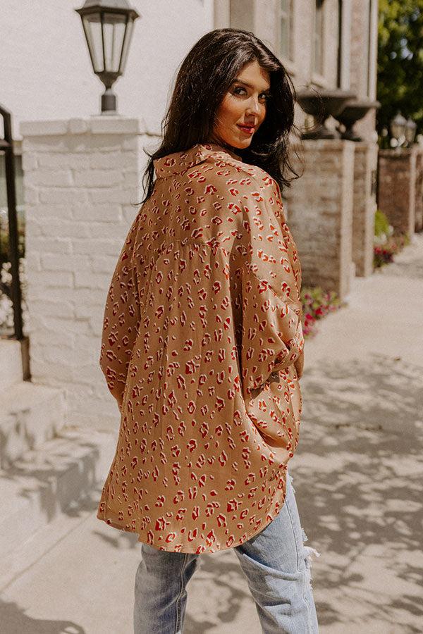 Dream And Dance Shift Top In Iced Latte Product Image