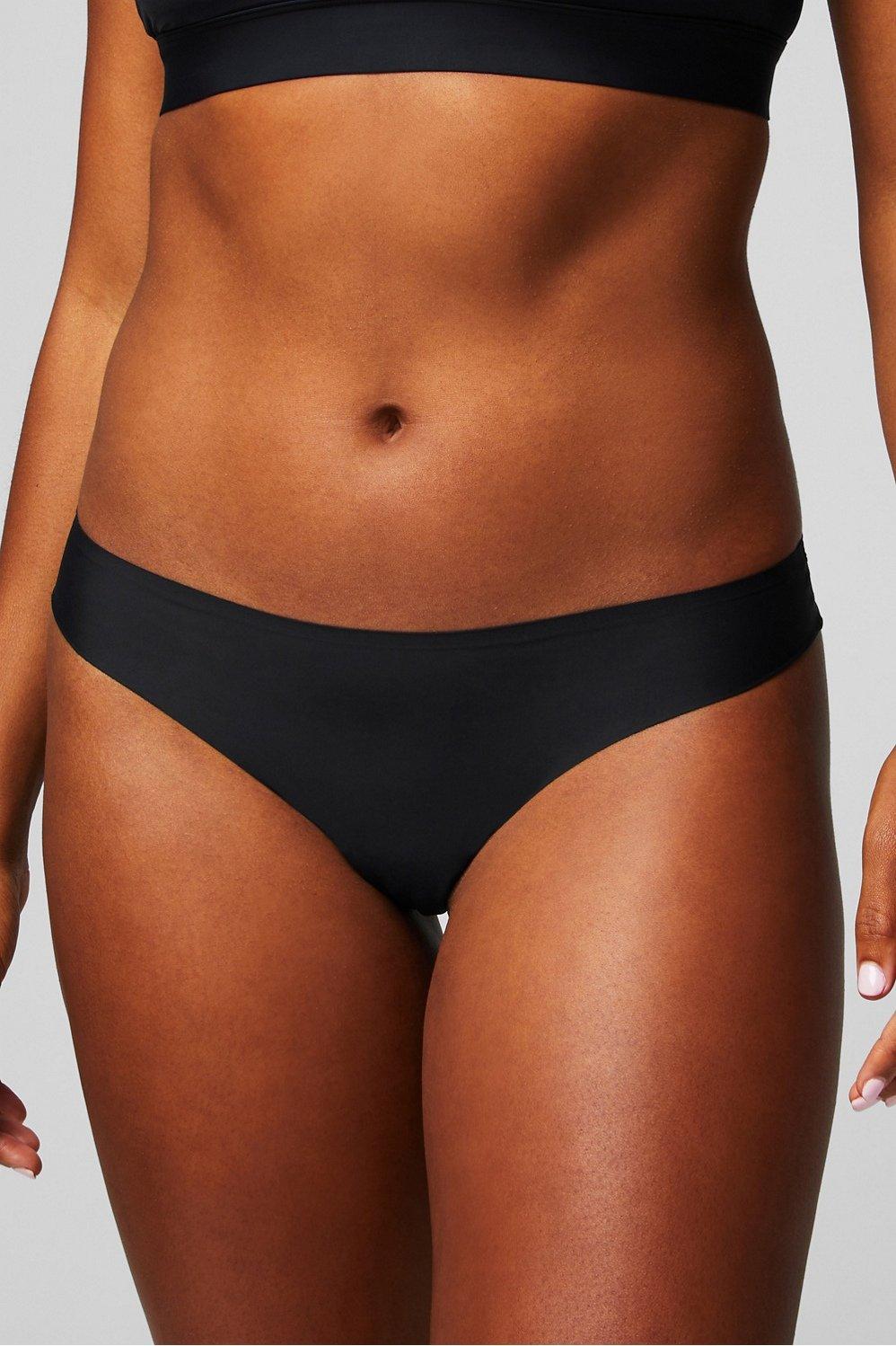 Fabletics The No Show Thong Womens black plus Size 3X Product Image