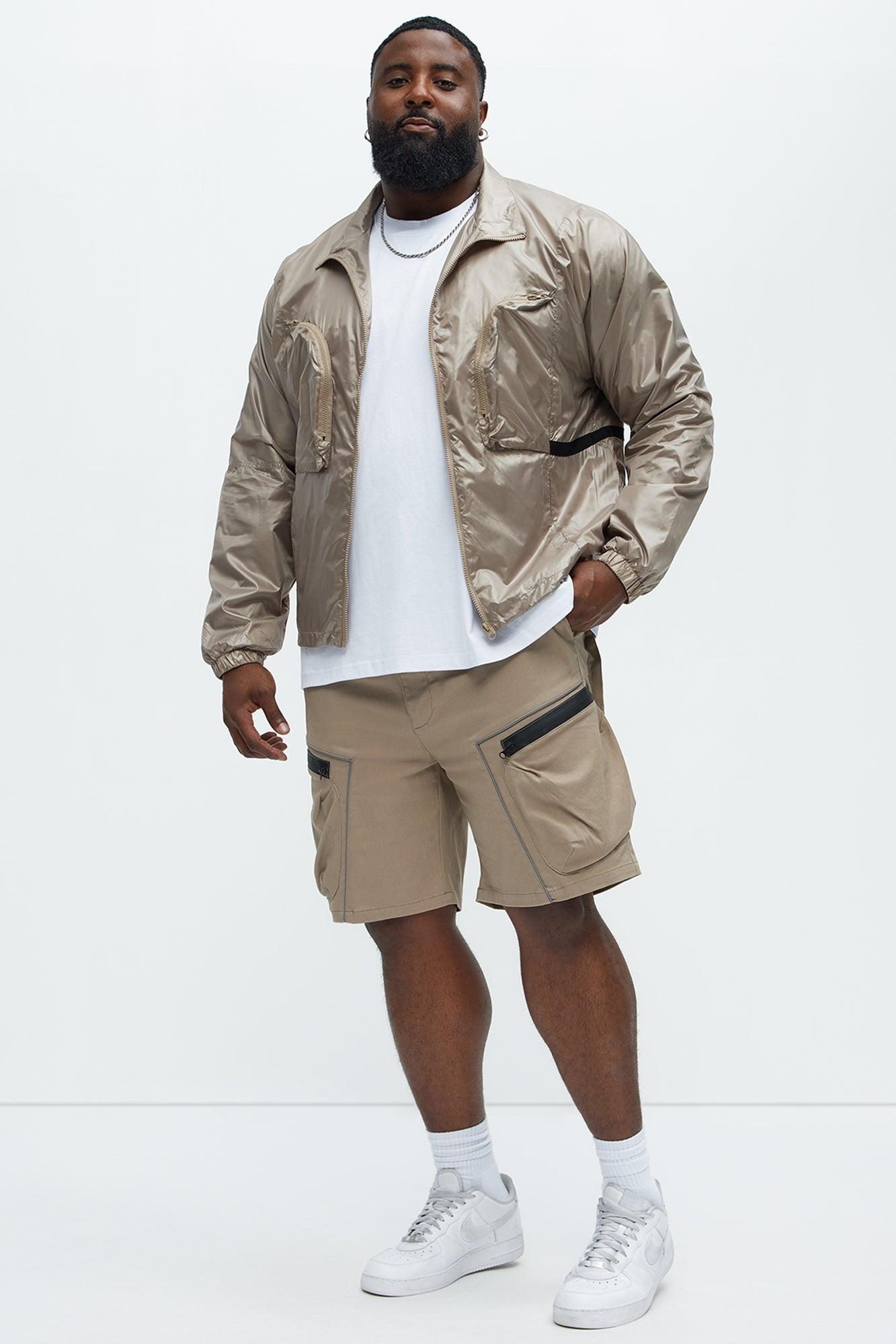 Word On The Street Utility Short - Khaki Product Image