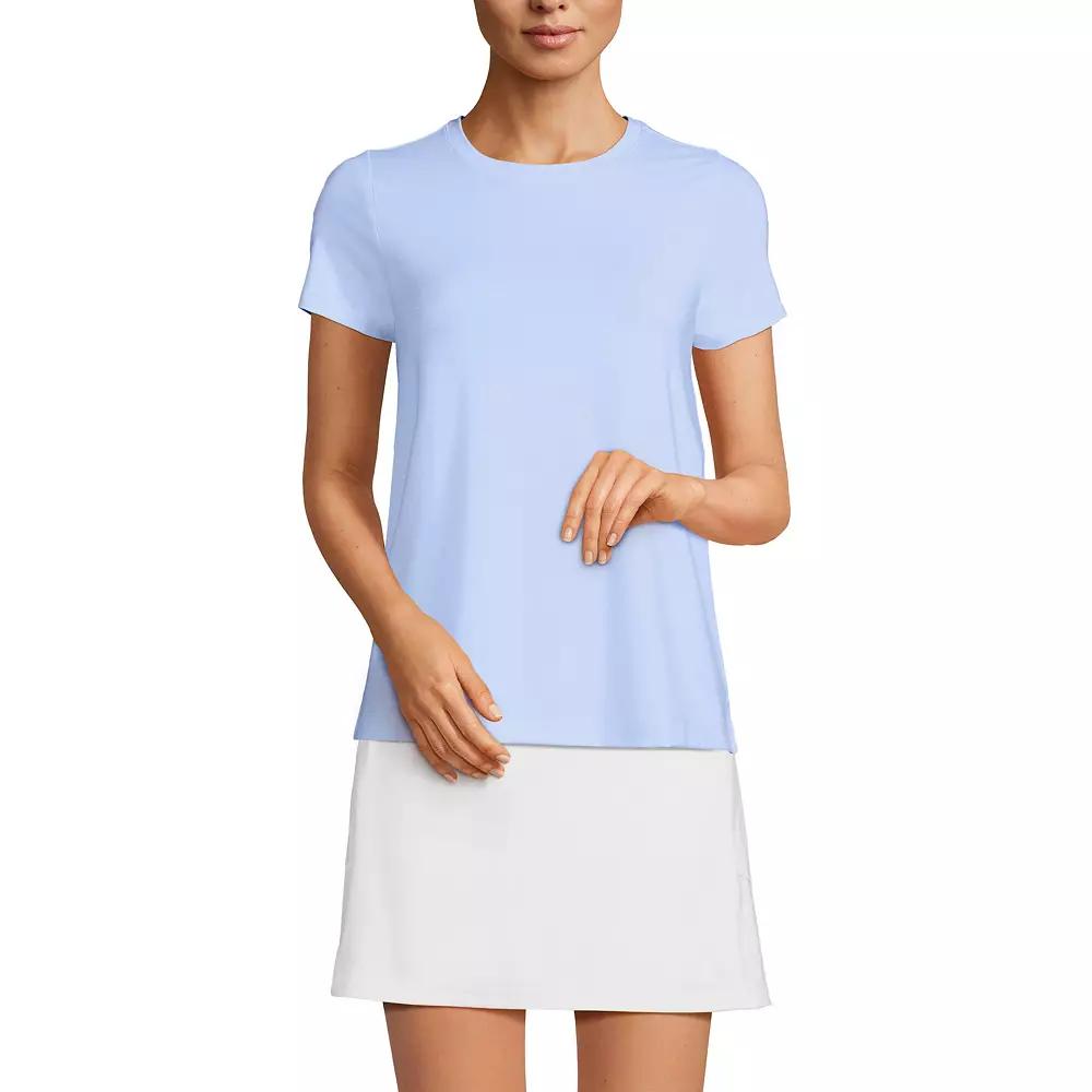 Women's Lands' End Power Performance Short Sleeve Crewneck T-Shirt,  Product Image