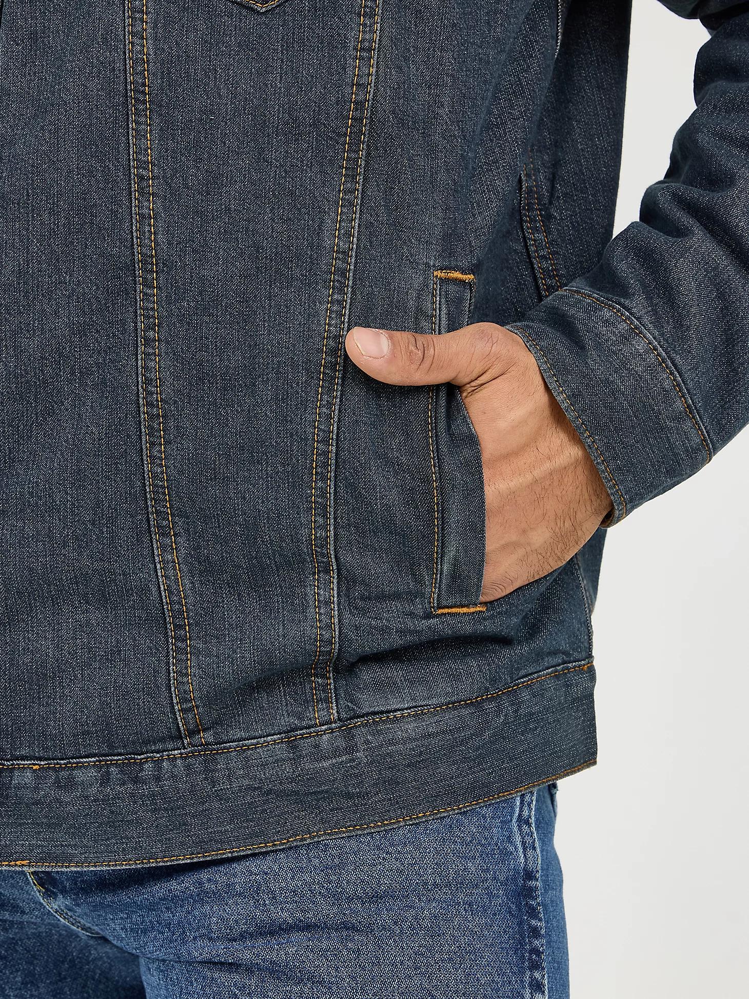 Wrangler® Western Sherpa Lined Denim Trucker Jacket | Men's JACKETS & OUTERWEAR | Wrangler® Product Image