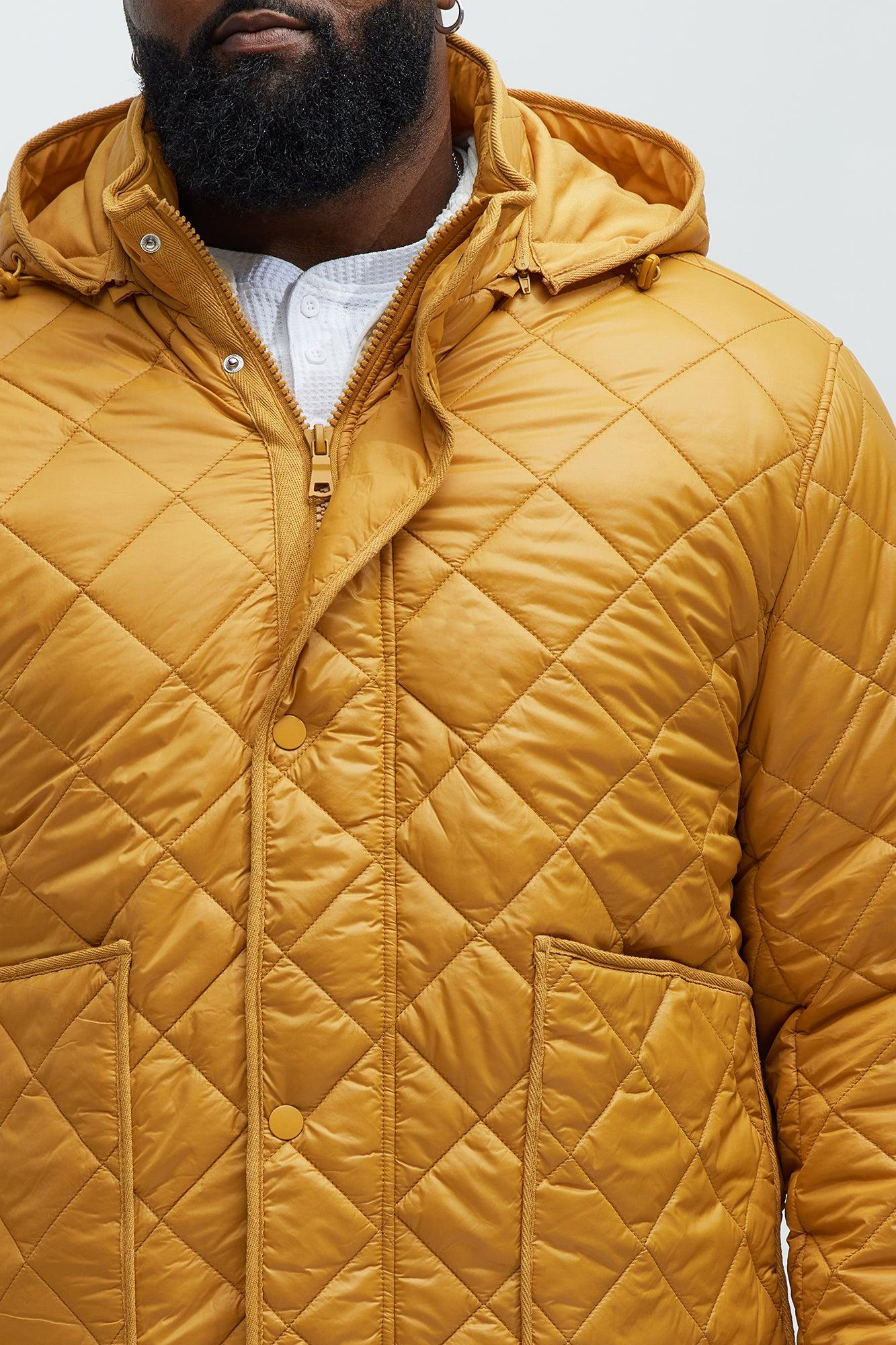 Better By Myself Quilted Jacket - Mustard Product Image