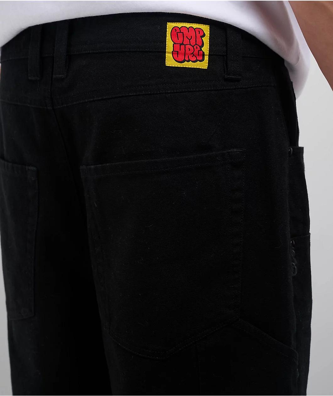 Empyre Double Knee Black Loose Fit Canvas Carpenter Skate Pants  Product Image