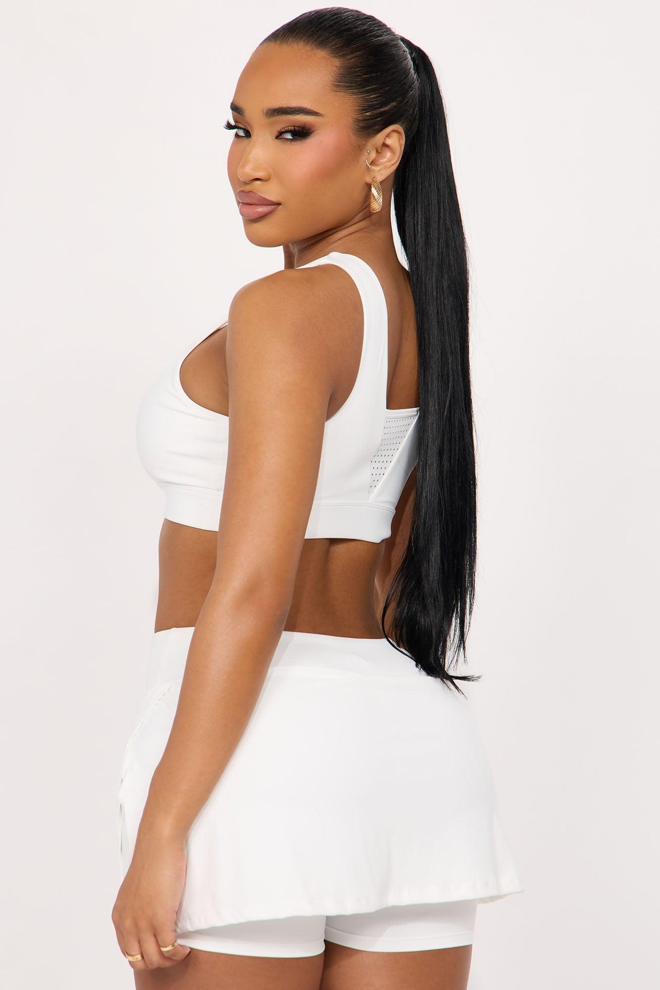 Power Swing Sports Bra - White Product Image