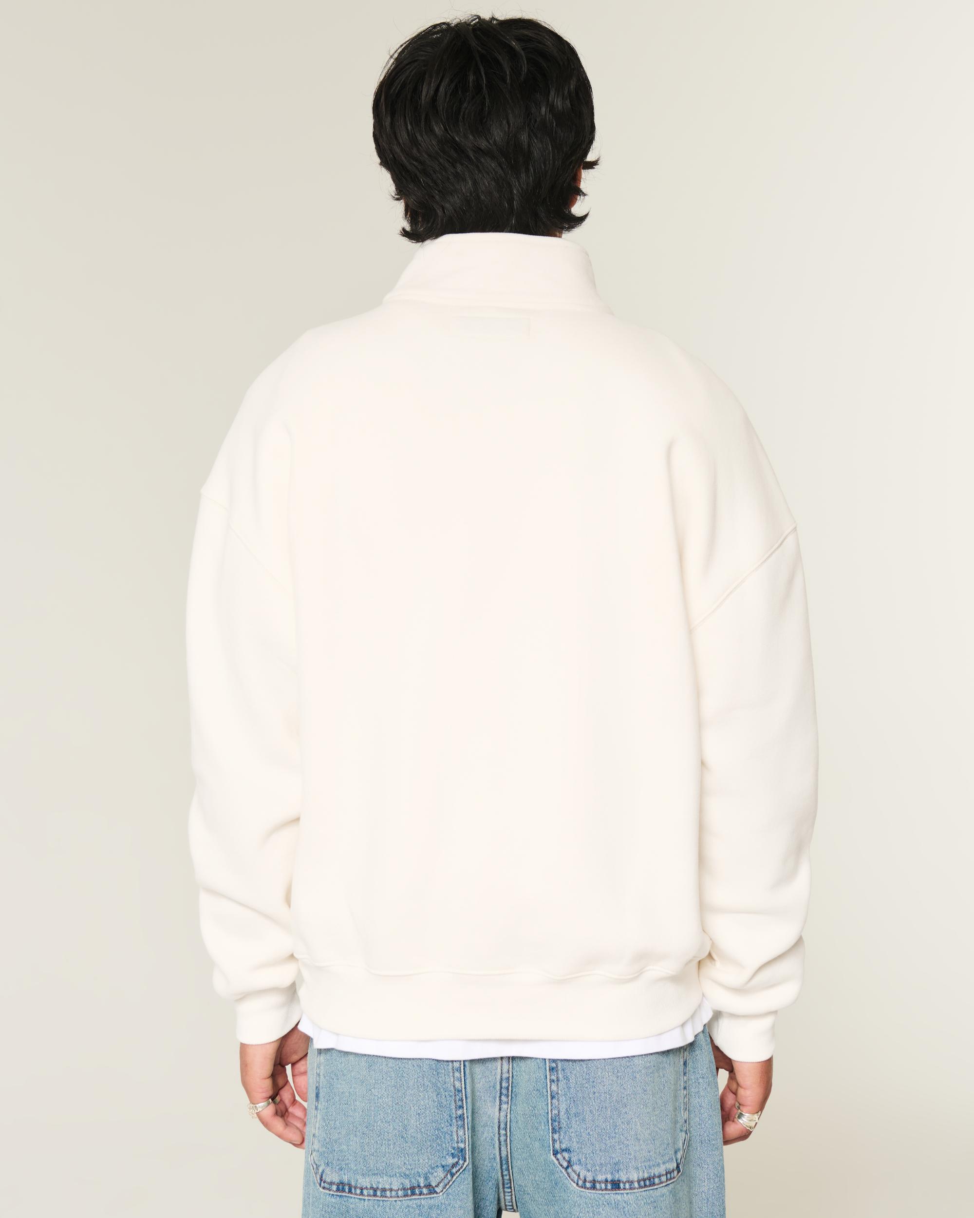 Boxy Logo Quarter-Zip Sweatshirt Product Image