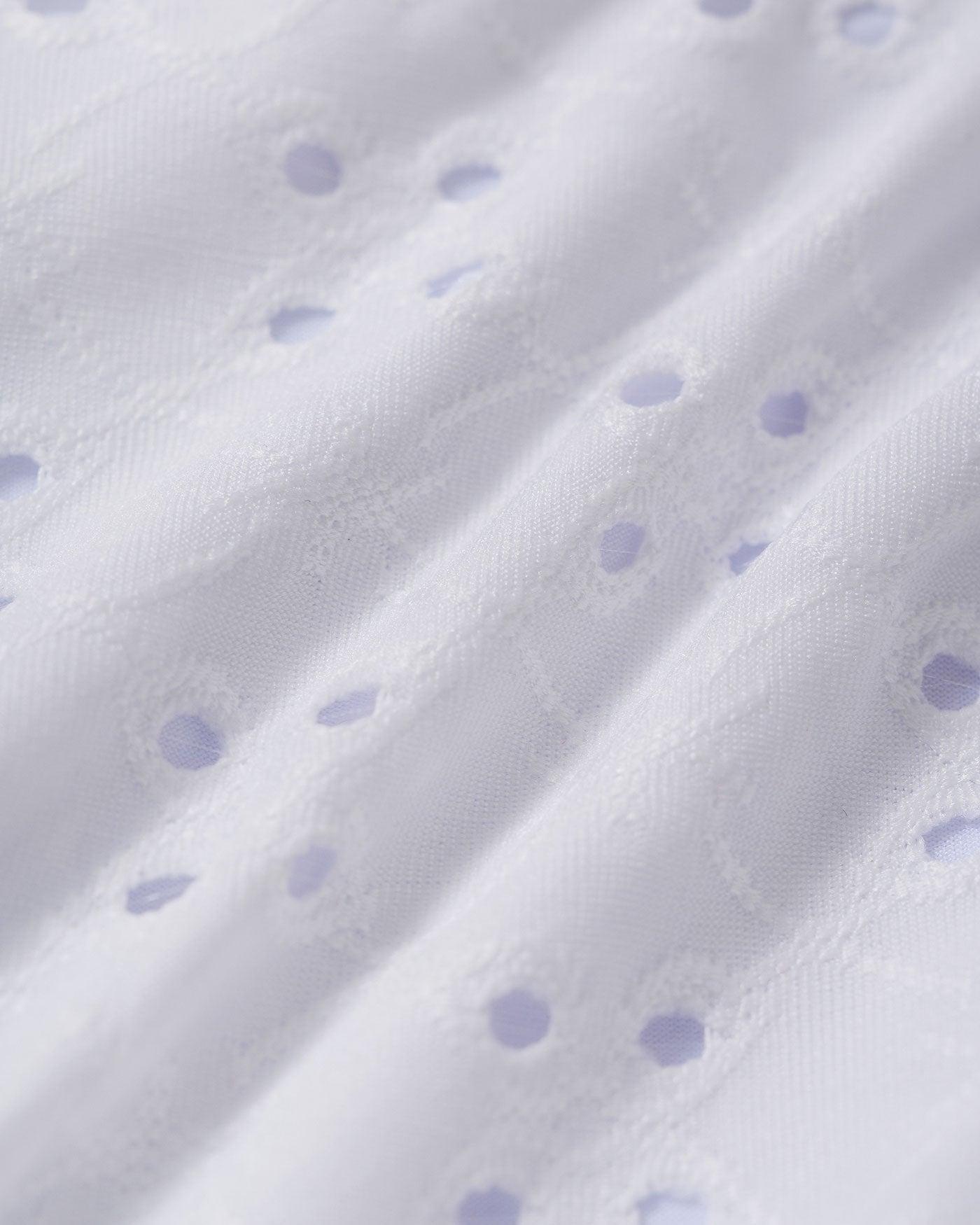 White Jacquard Underwire Drawstring Bikini Set Product Image